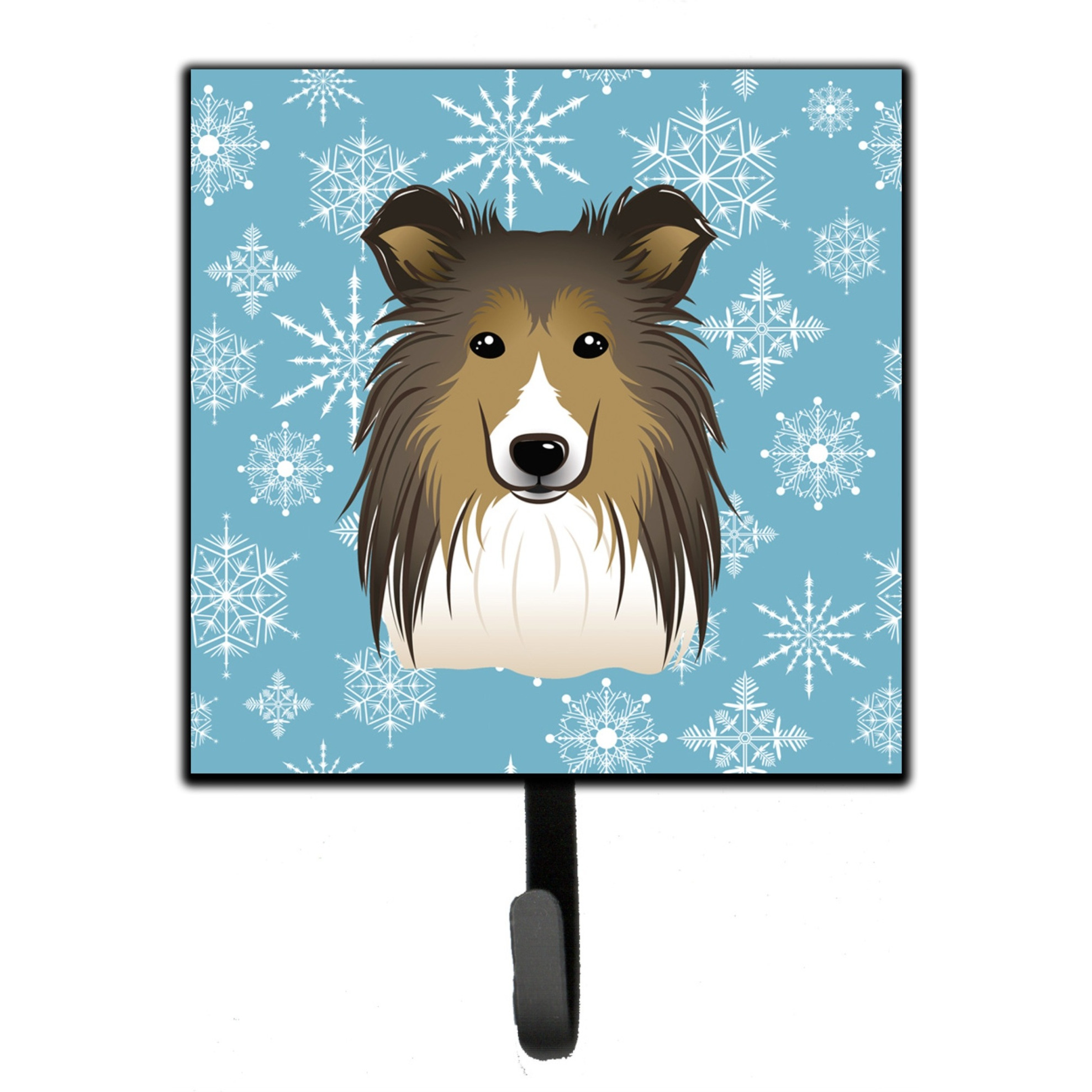 &quotCaroline's Treasures BB1676SH4 Snowflake Sheltie Leash or Key Holder, Small, Multicolor"