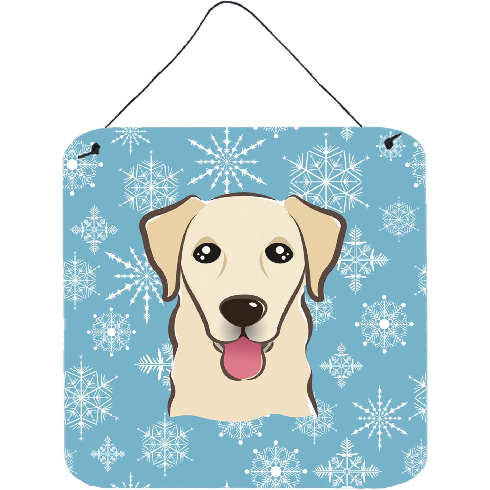 &quotCaroline's Treasures Snowflake Golden Retriever Wall or Door Hanging Prints BB1686DS66, 6HX6W, Multicolor"