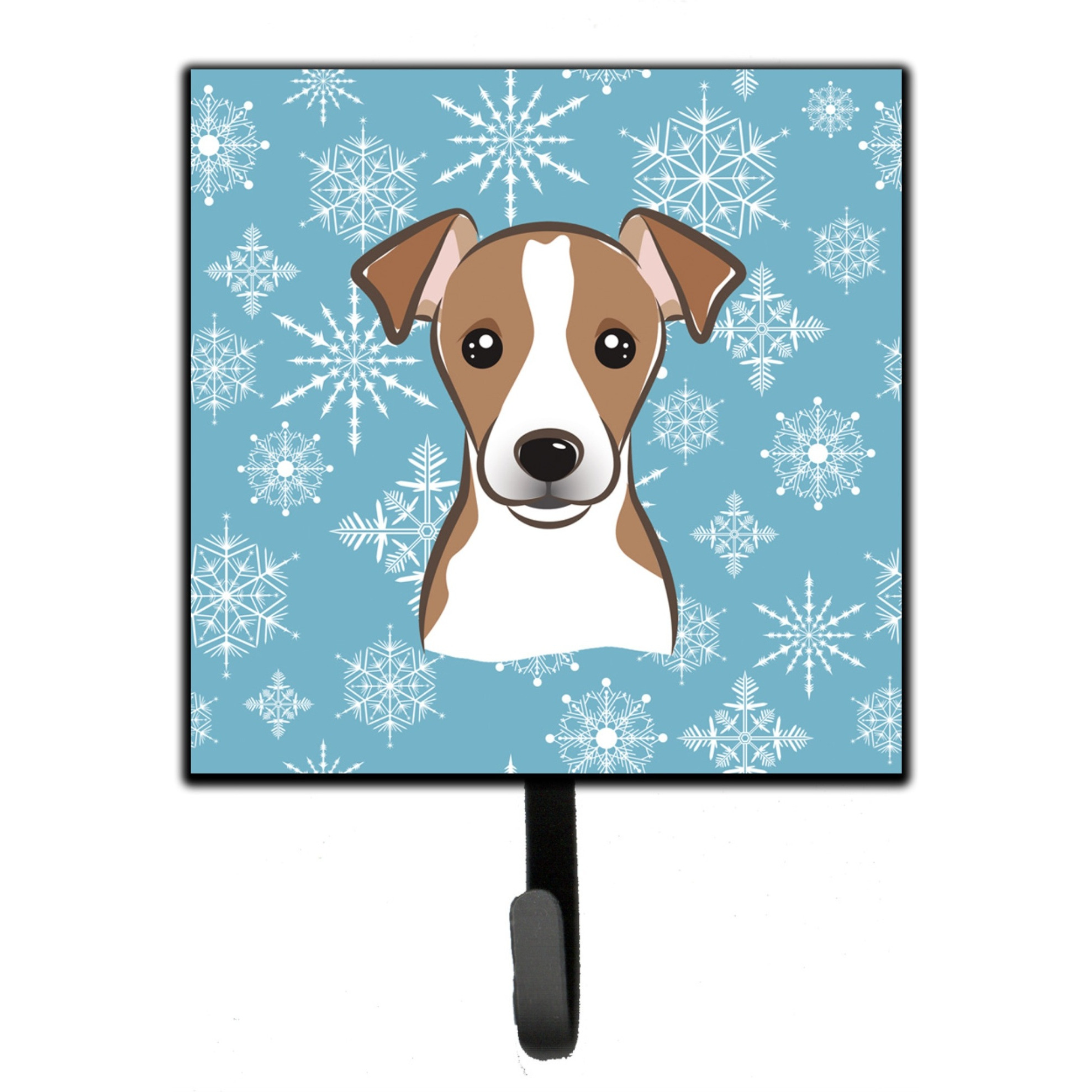 &quotCaroline's Treasures BB1694SH4 Snowflake Jack Russell Terrier Leash or Key Holder, Small, Multicolor"