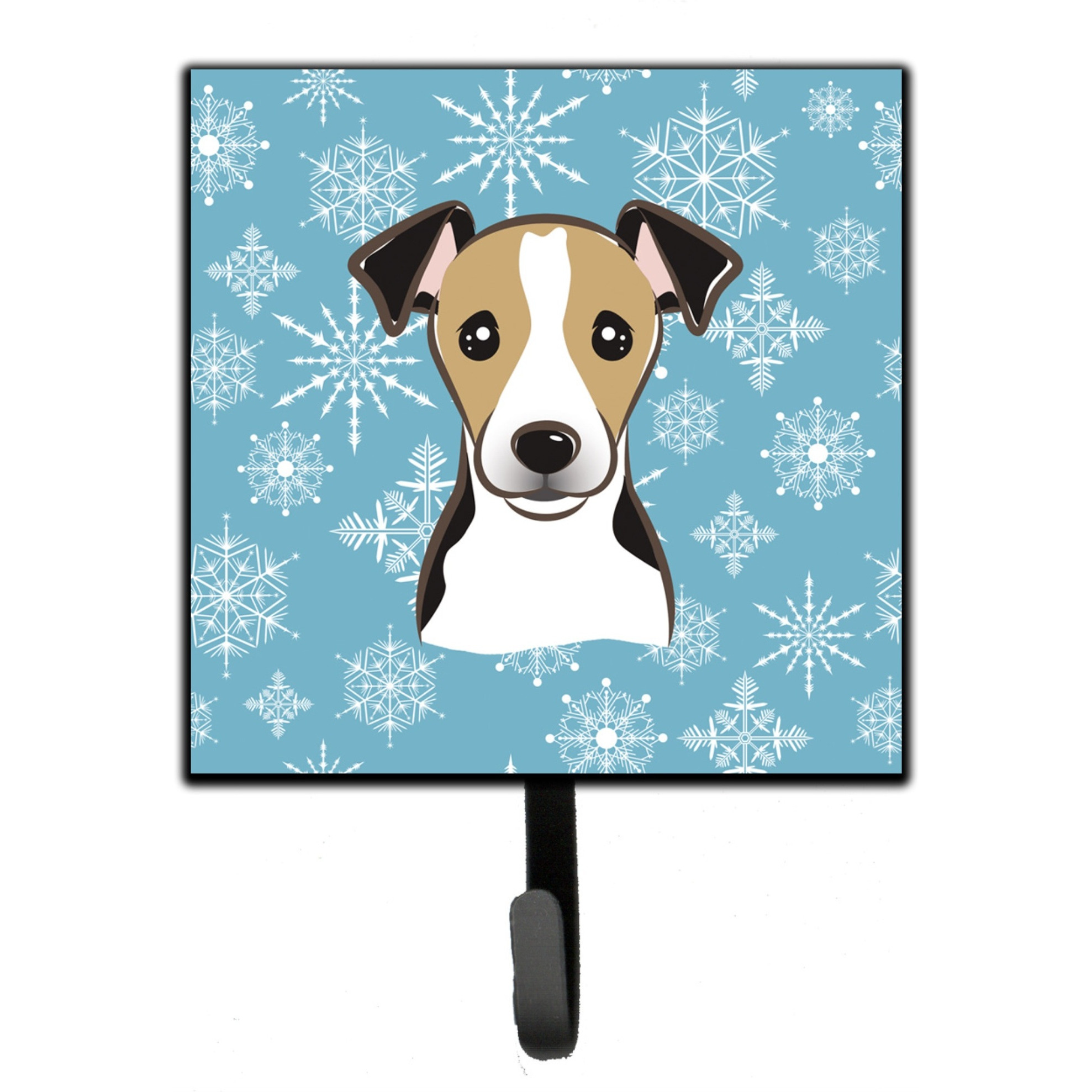 &quotCaroline's Treasures BB1695SH4 Snowflake Jack Russell Terrier Leash or Key Holder, Small, Multicolor"