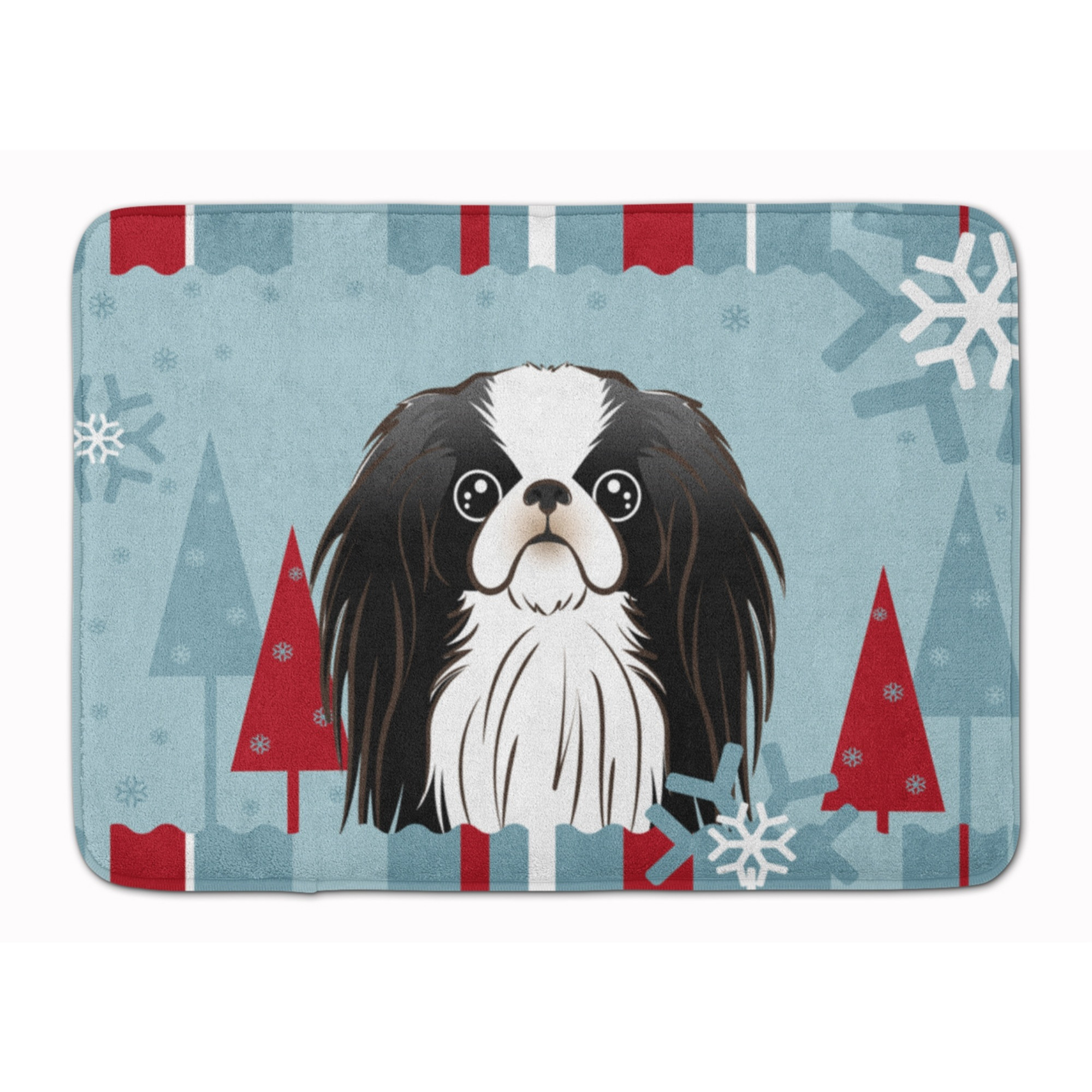 &quotCaroline's Treasures Winter Holiday Japanese Chin Floor Mat, 19"" x 27"", Multicolor"