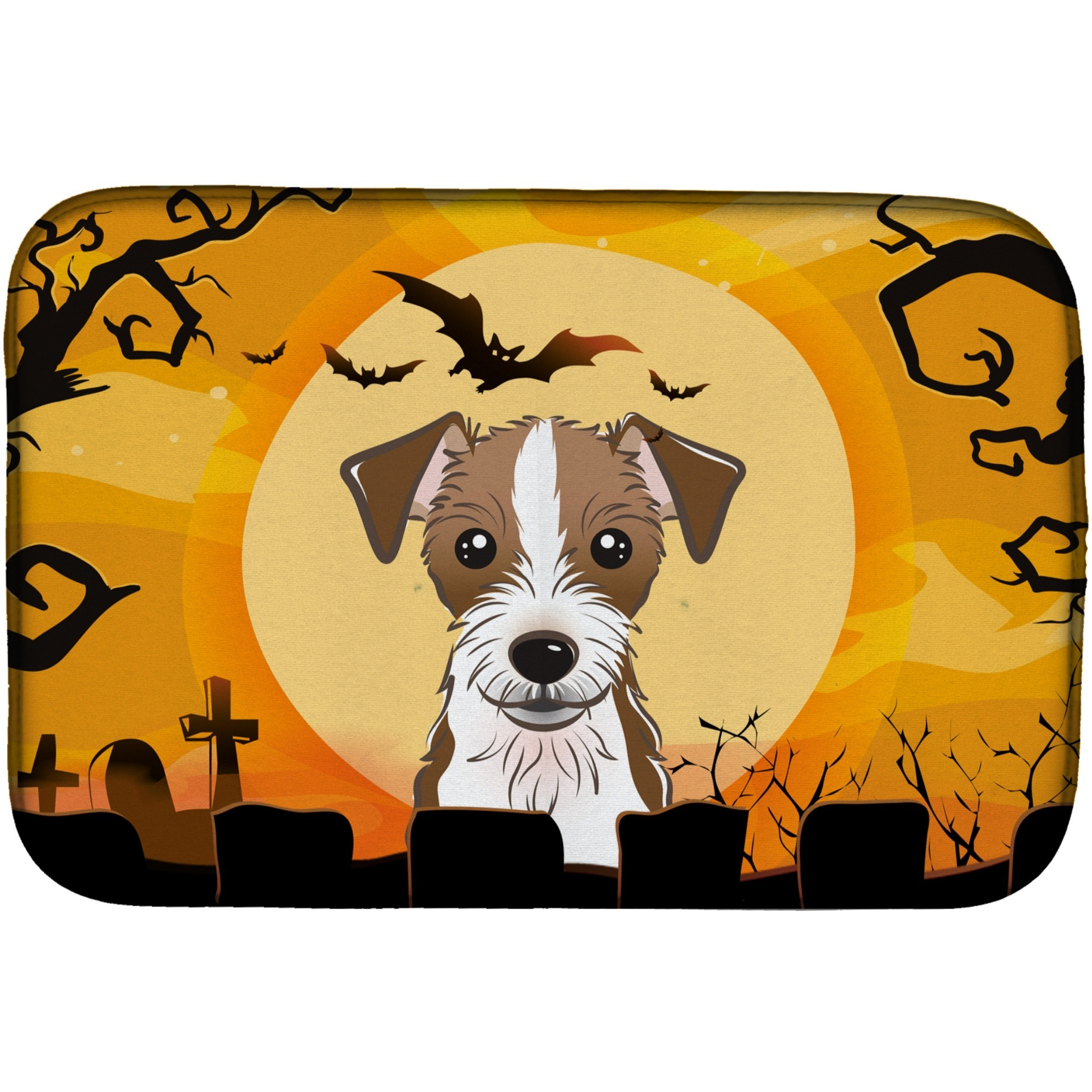 &quotCaroline's Treasures BB1760DDM Dish Drying Mat, 14"" x 21"", Halloween"