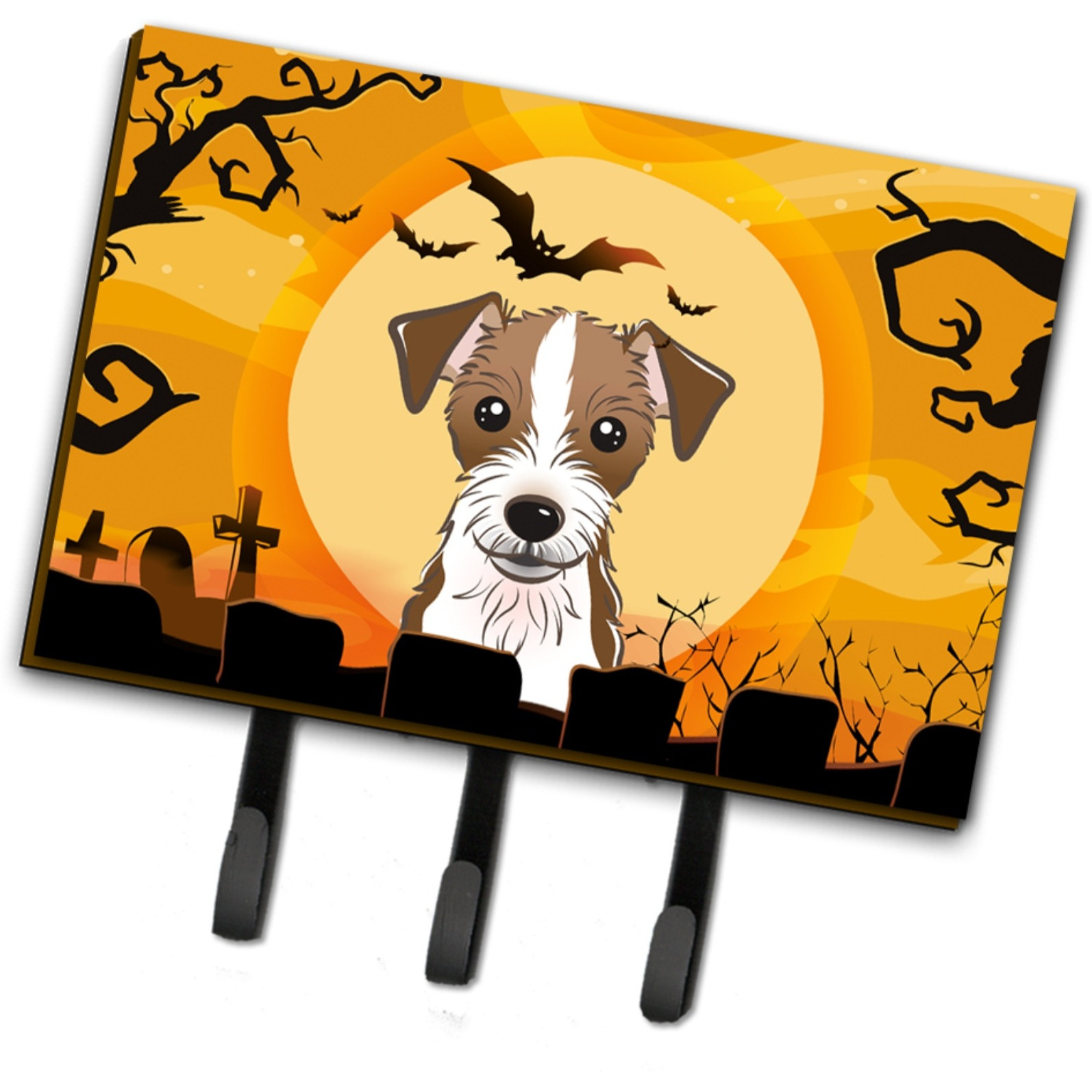 &quotCaroline's Treasures BB1760TH68 Halloween Jack Russell Terrier Leash or Key Holder, Large, Multicolor"