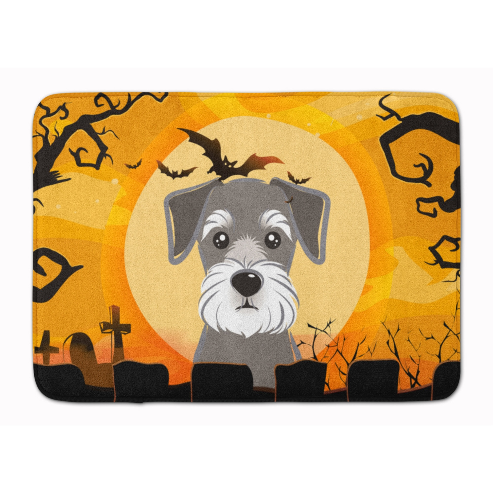 &quotCaroline's Treasures Halloween Schnauzer Floor Mat, 19"" x 27"", Multicolor"