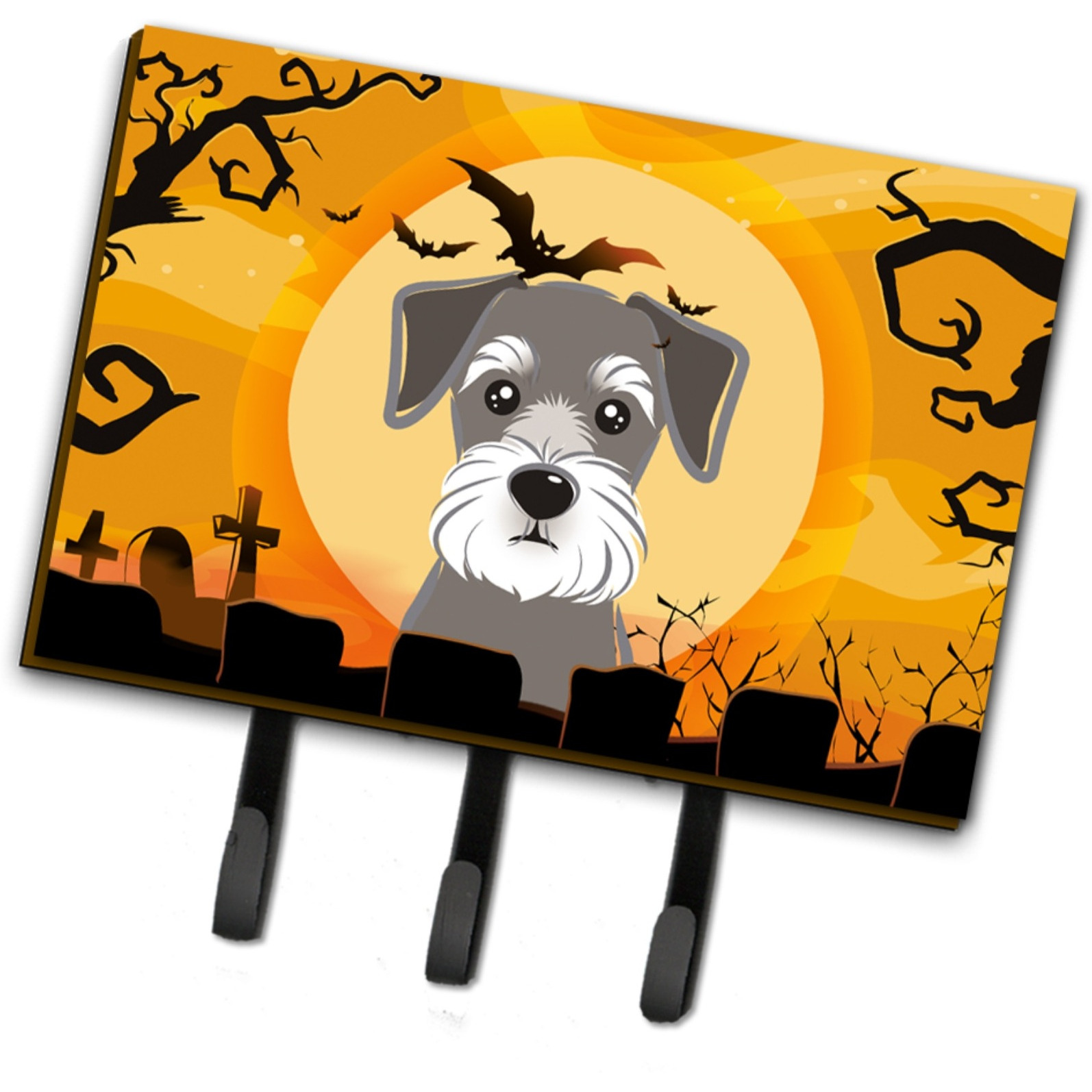 &quotCaroline's Treasures BB1764TH68 Halloween Schnauzer Leash or Key Holder, Large, Multicolor"