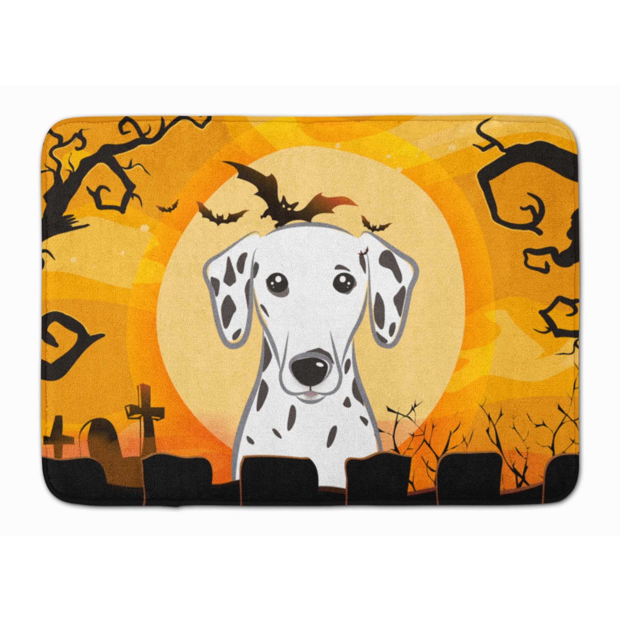&quotCaroline's Treasures Halloween Dalmatian Floor Mat, 19"" x 27"", Multicolor"