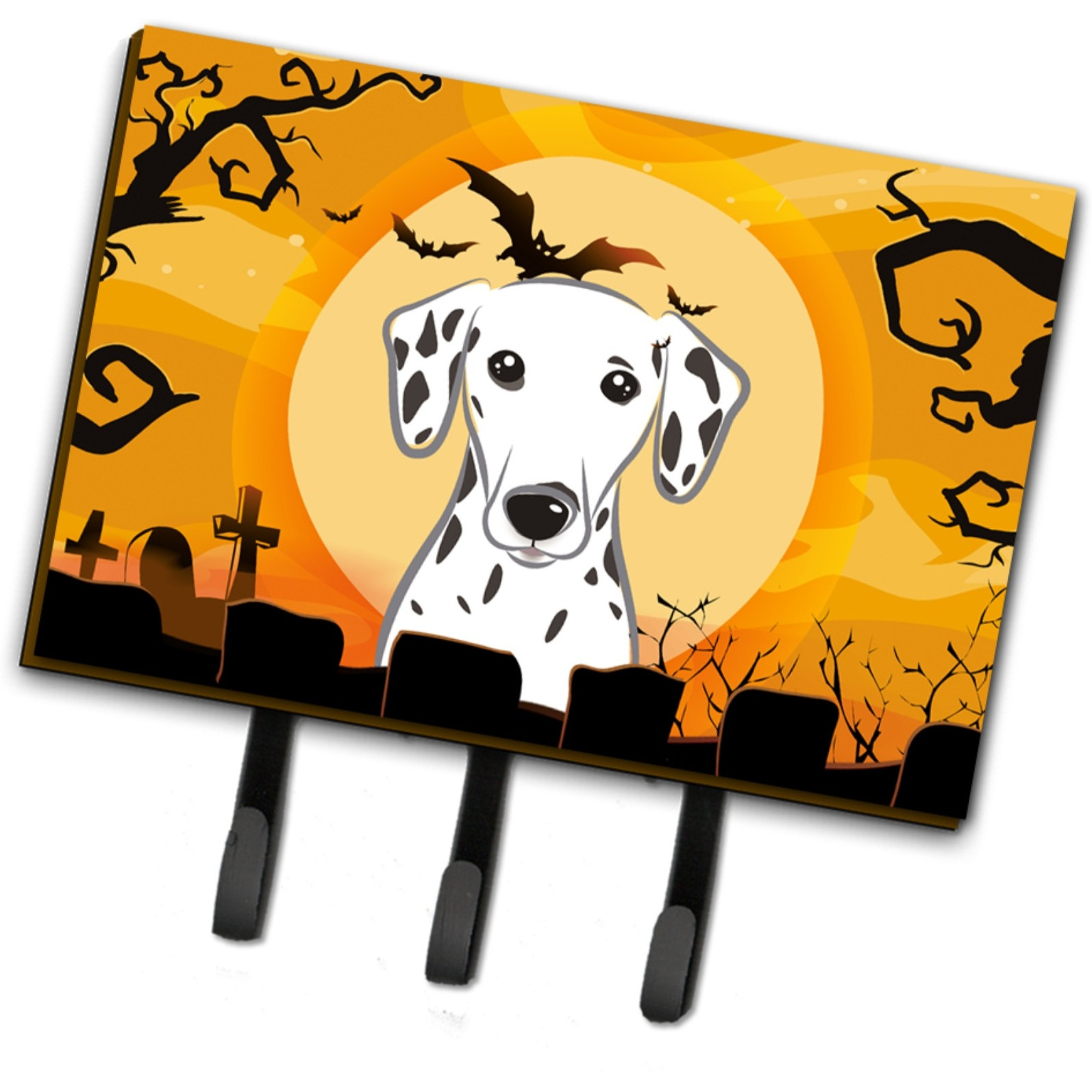 &quotCaroline's Treasures BB1768TH68 Halloween Dalmatian Leash or Key Holder, Large, Multicolor"