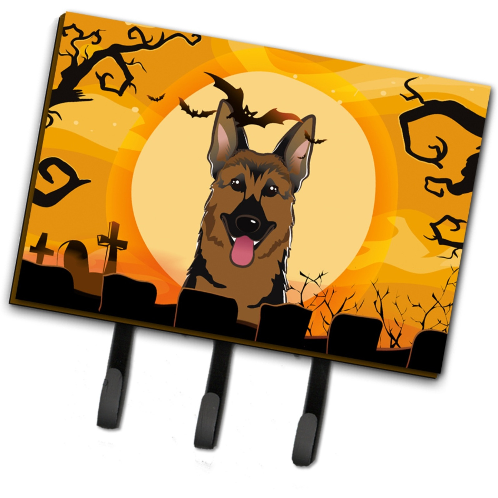 &quotCaroline's Treasures BB1769TH68 Halloween German Shepherd Leash or Key Holder, Large, Multicolor"