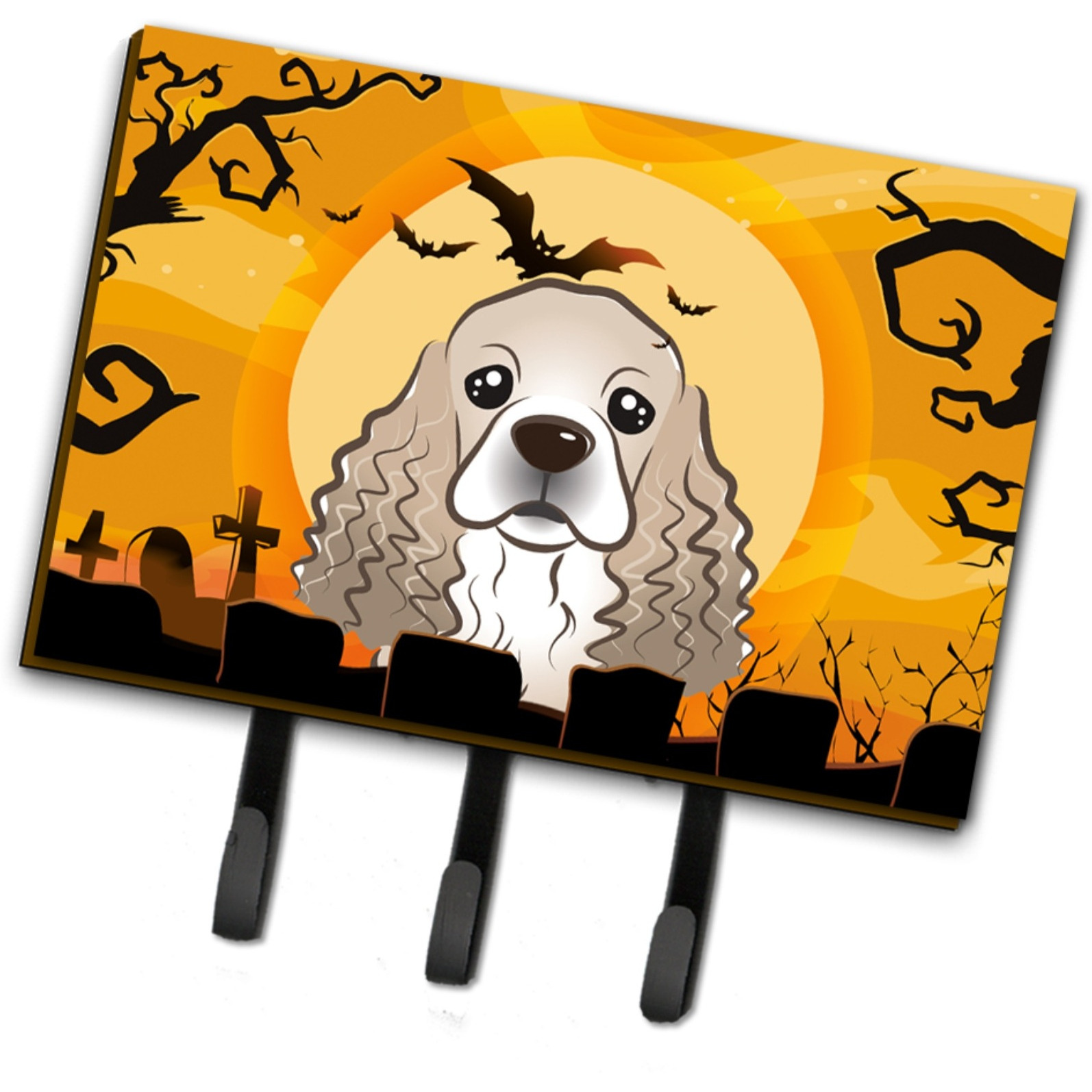 &quotCaroline's Treasures BB1774TH68 Halloween Cocker Spaniel Leash or Key Holder, Large, Multicolor"