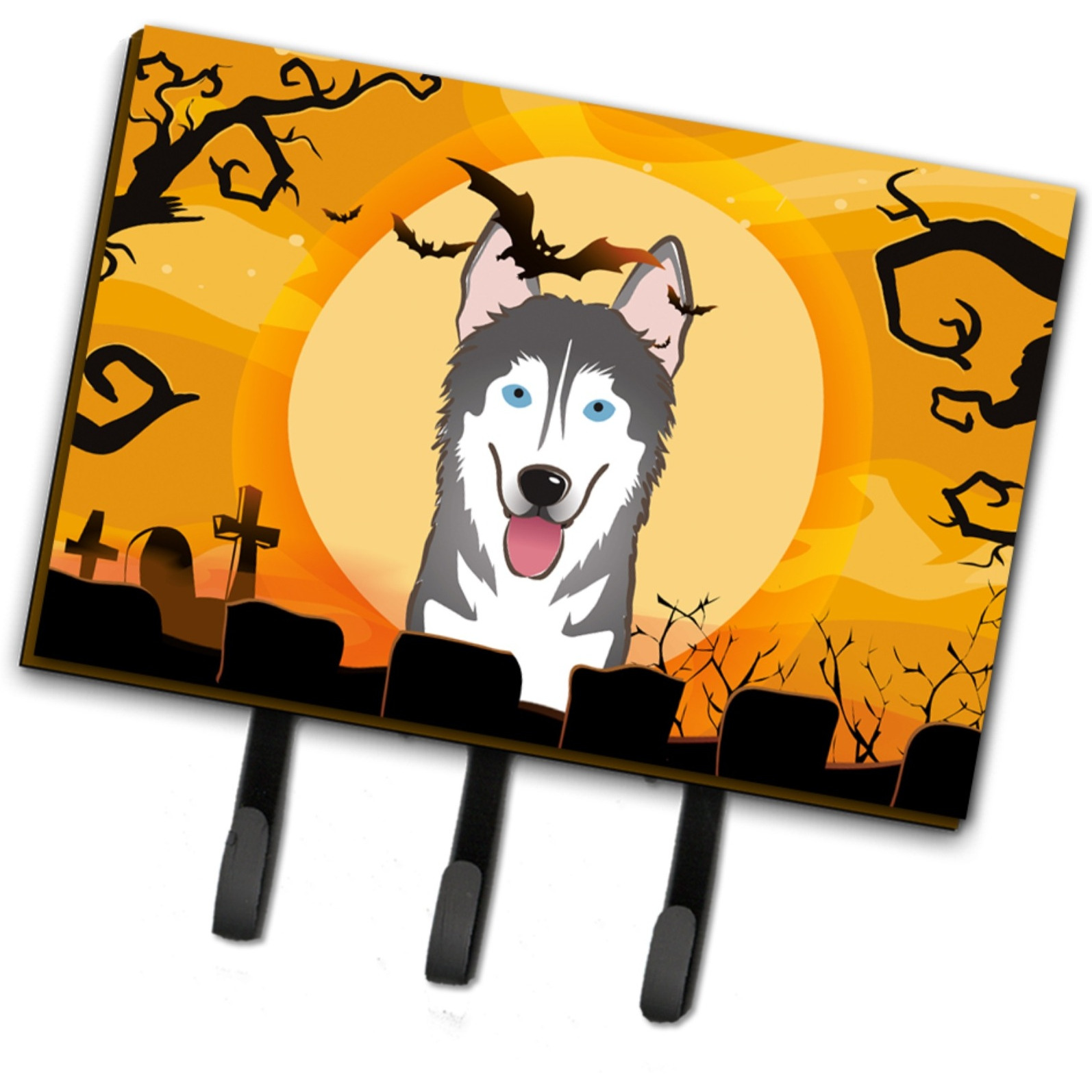 &quotCaroline's Treasures BB1776TH68 Halloween Alaskan Malamute Leash or Key Holder, Large, Multicolor"