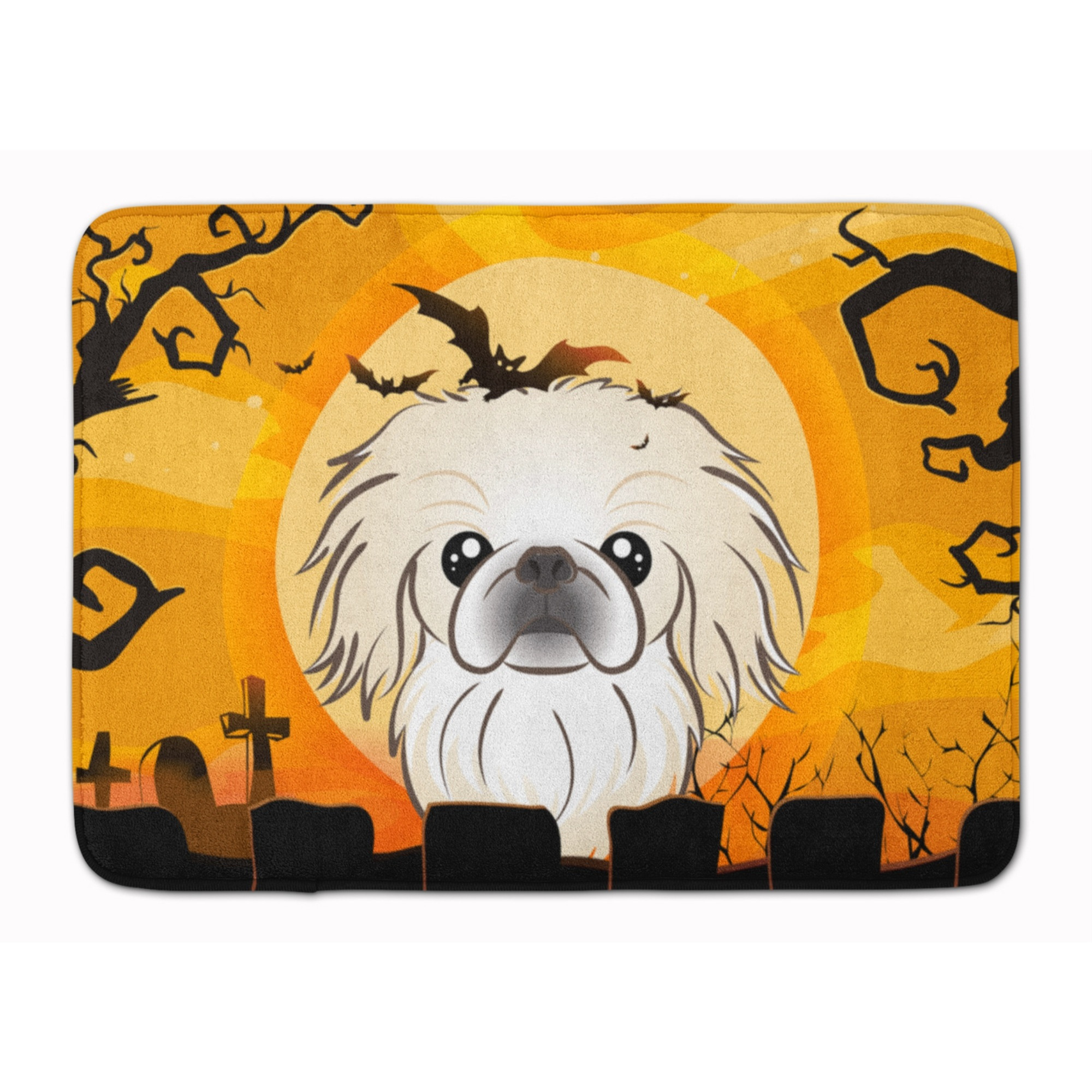 &quotCaroline's Treasures Halloween Pekingese Floor Mat, 19"" x 27"", Multicolor"