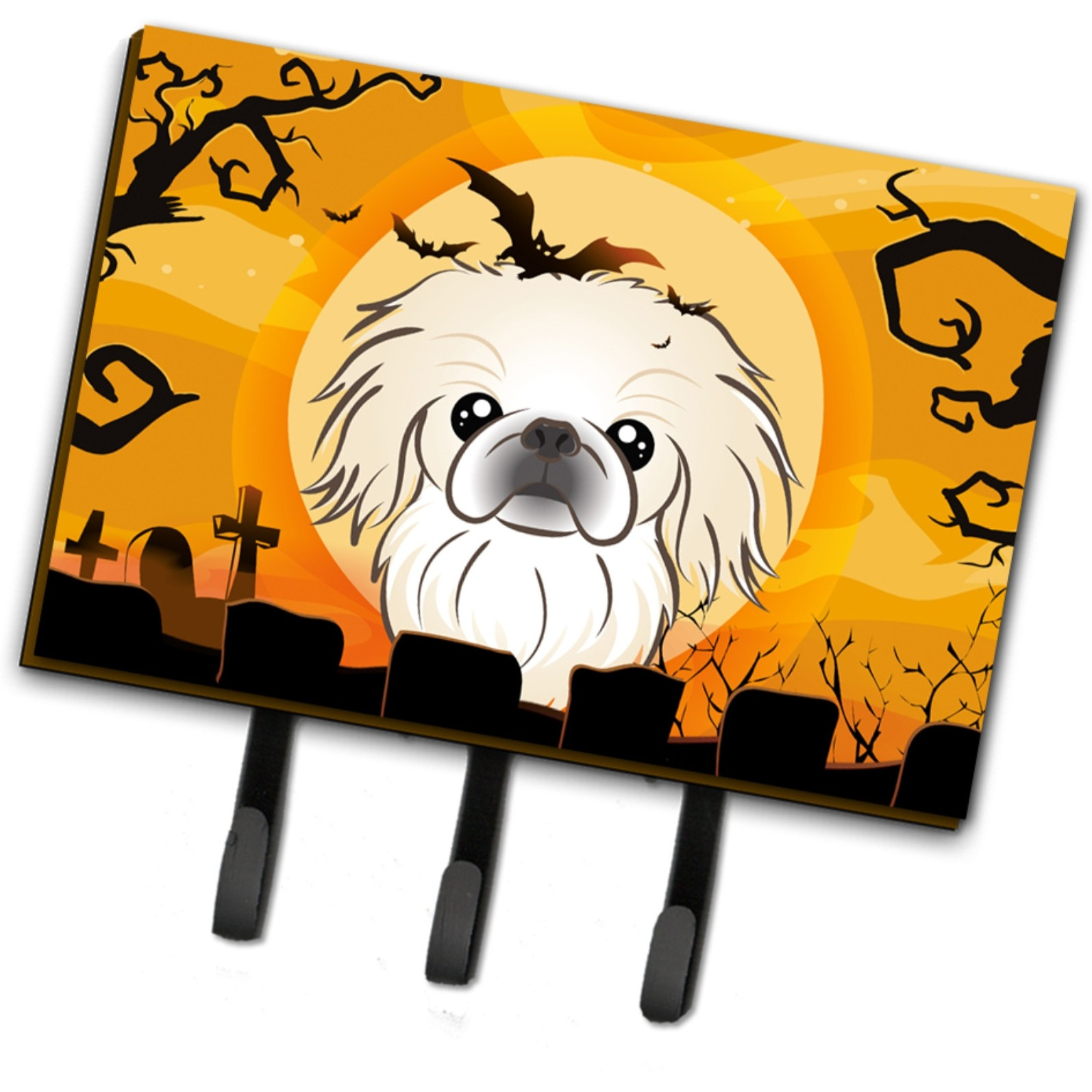 &quotCaroline's Treasures BB1779TH68 Halloween Pekingese Leash or Key Holder, Large, Multicolor"