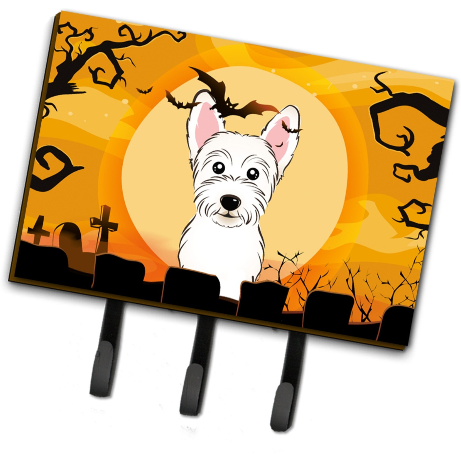 &quotCaroline's Treasures BB1784TH68 Halloween Westie Leash or Key Holder, Large, Multicolor"