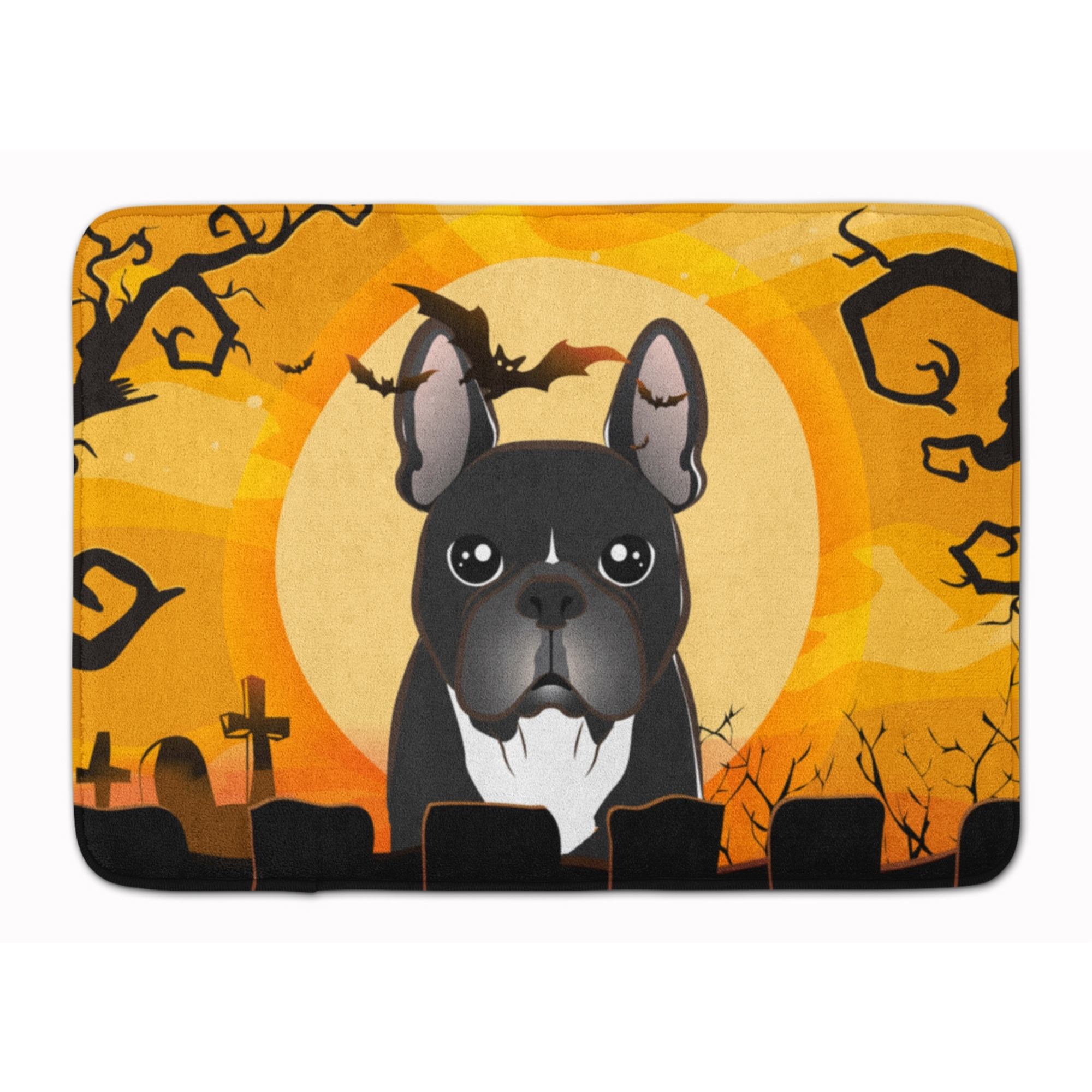 &quotCaroline's Treasures Halloween French Bulldog Floor Mat, 19"" x 27"", Multicolor"