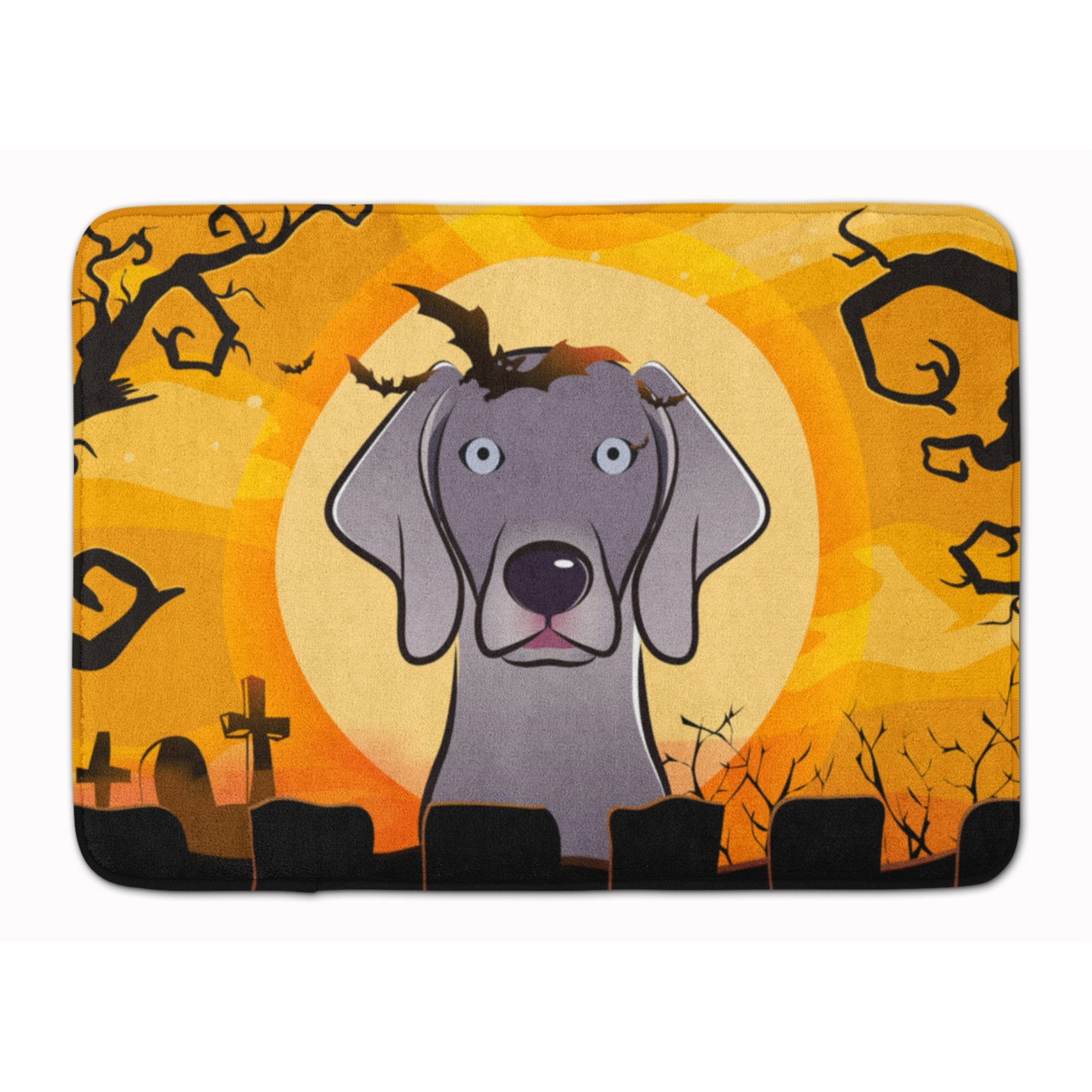&quotCaroline's Treasures Halloween Weimaraner Floor Mat, 19"" x 27"", Multicolor"