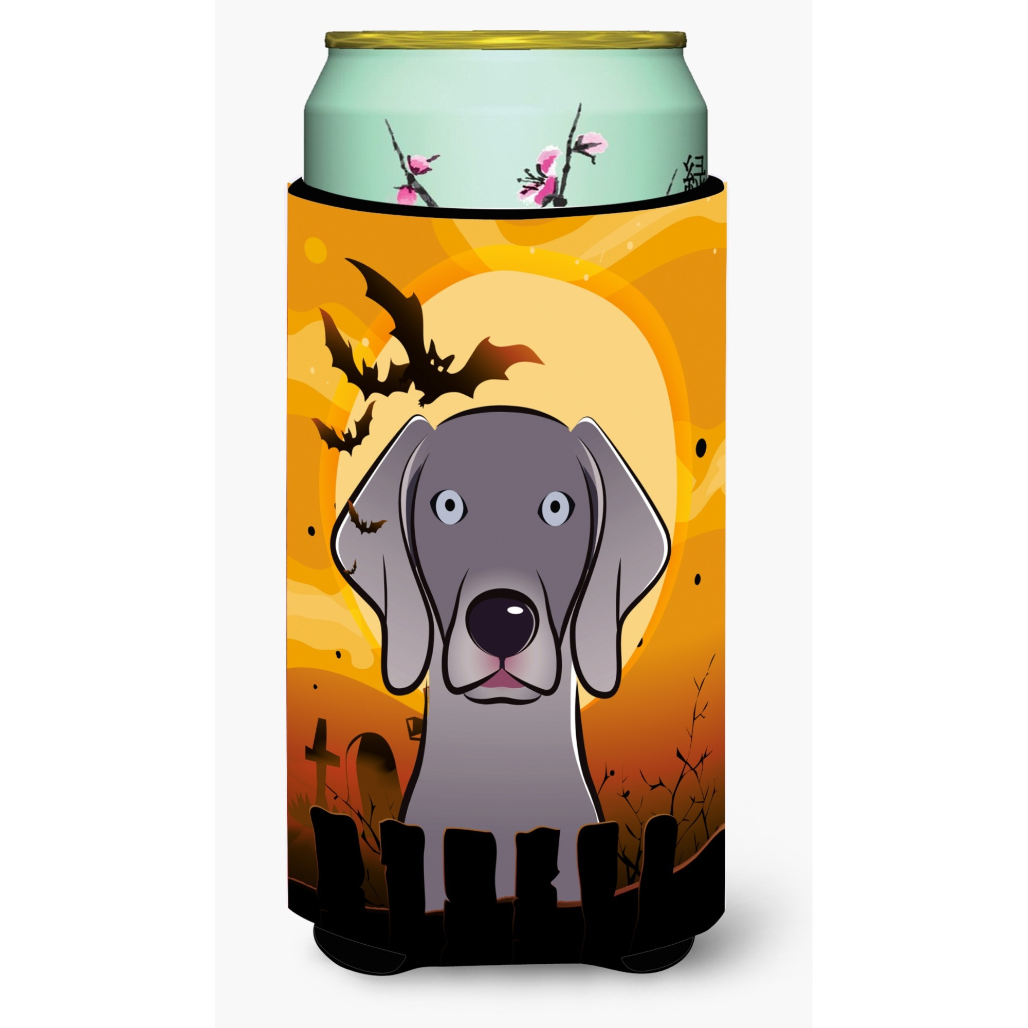 &quotCaroline's Treasures Halloween Weimaraner Tall Boy Koozie Hugger, Multicolor"