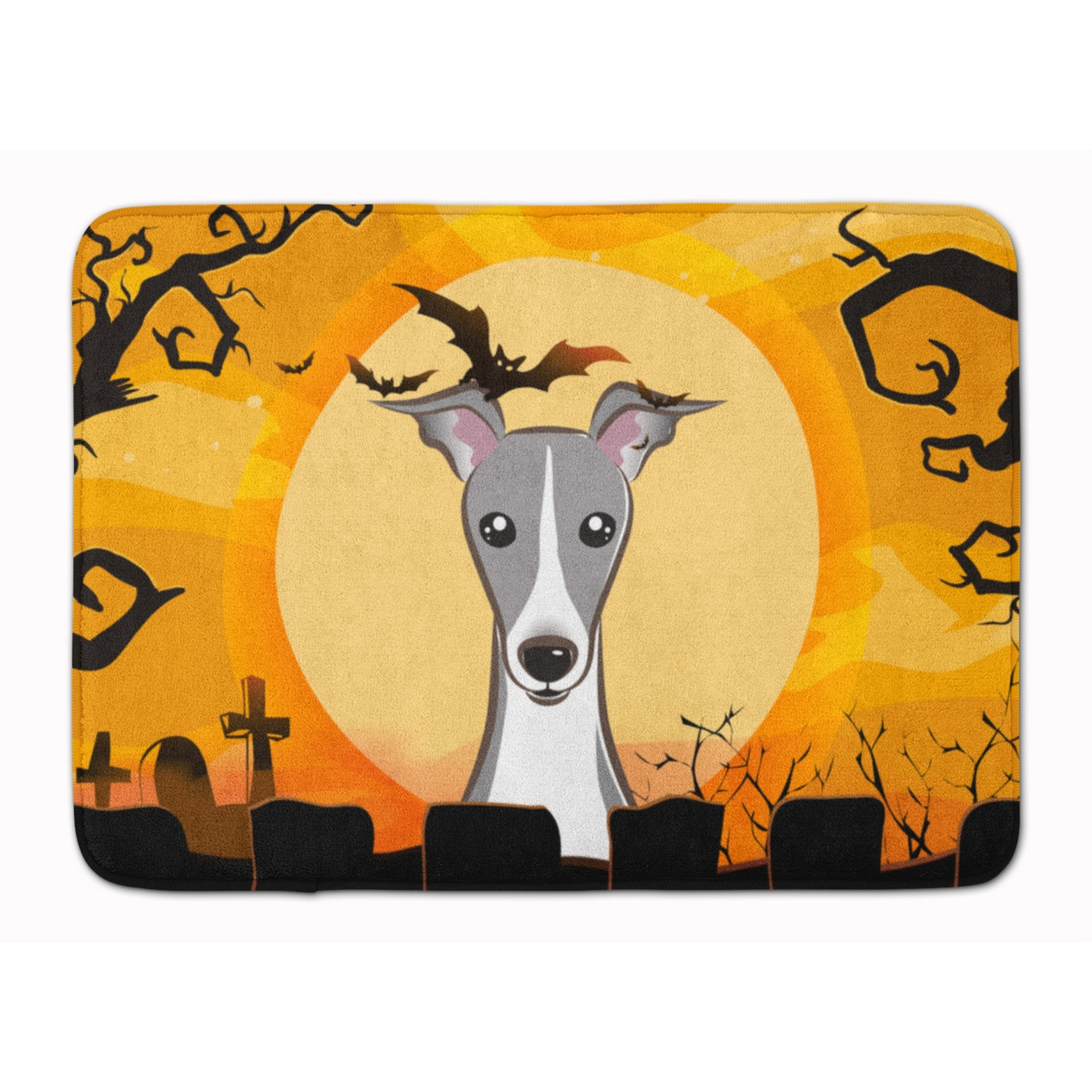 &quotCaroline's Treasures Halloween Italian Greyhound Floor Mat, 19"" x 27"", Multicolor"