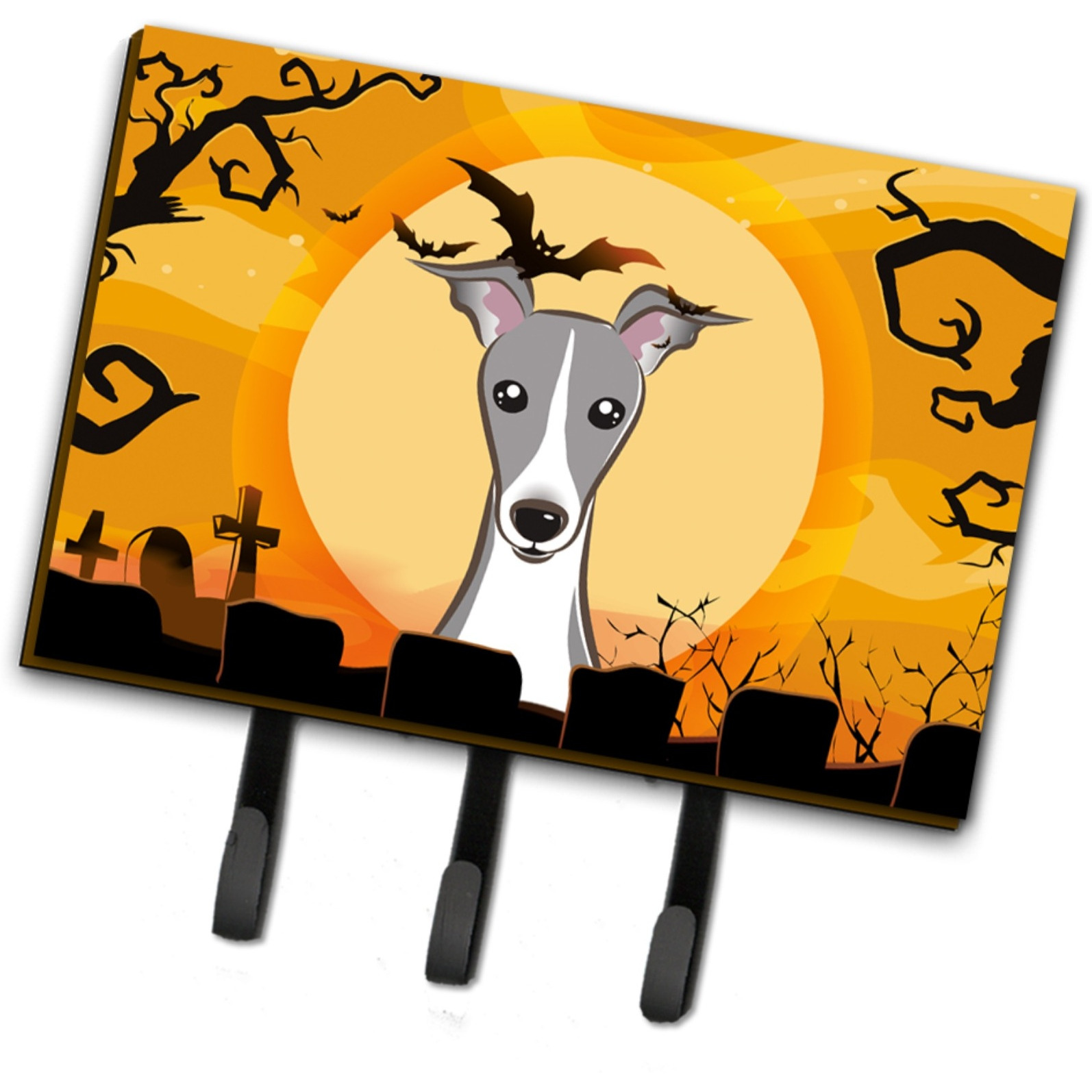 &quotCaroline's Treasures BB1794TH68 Halloween Italian Greyhound Leash or Key Holder, Large, Multicolor"