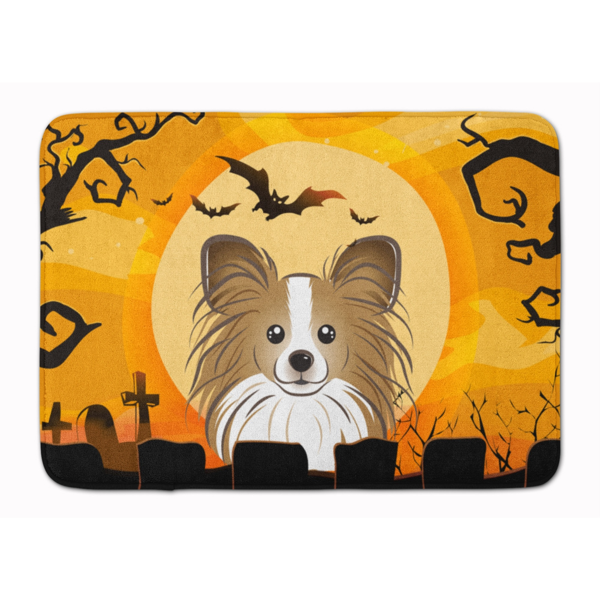 &quotCaroline's Treasures Halloween Papillon Floor Mat, 19"" x 27"", Multicolor"