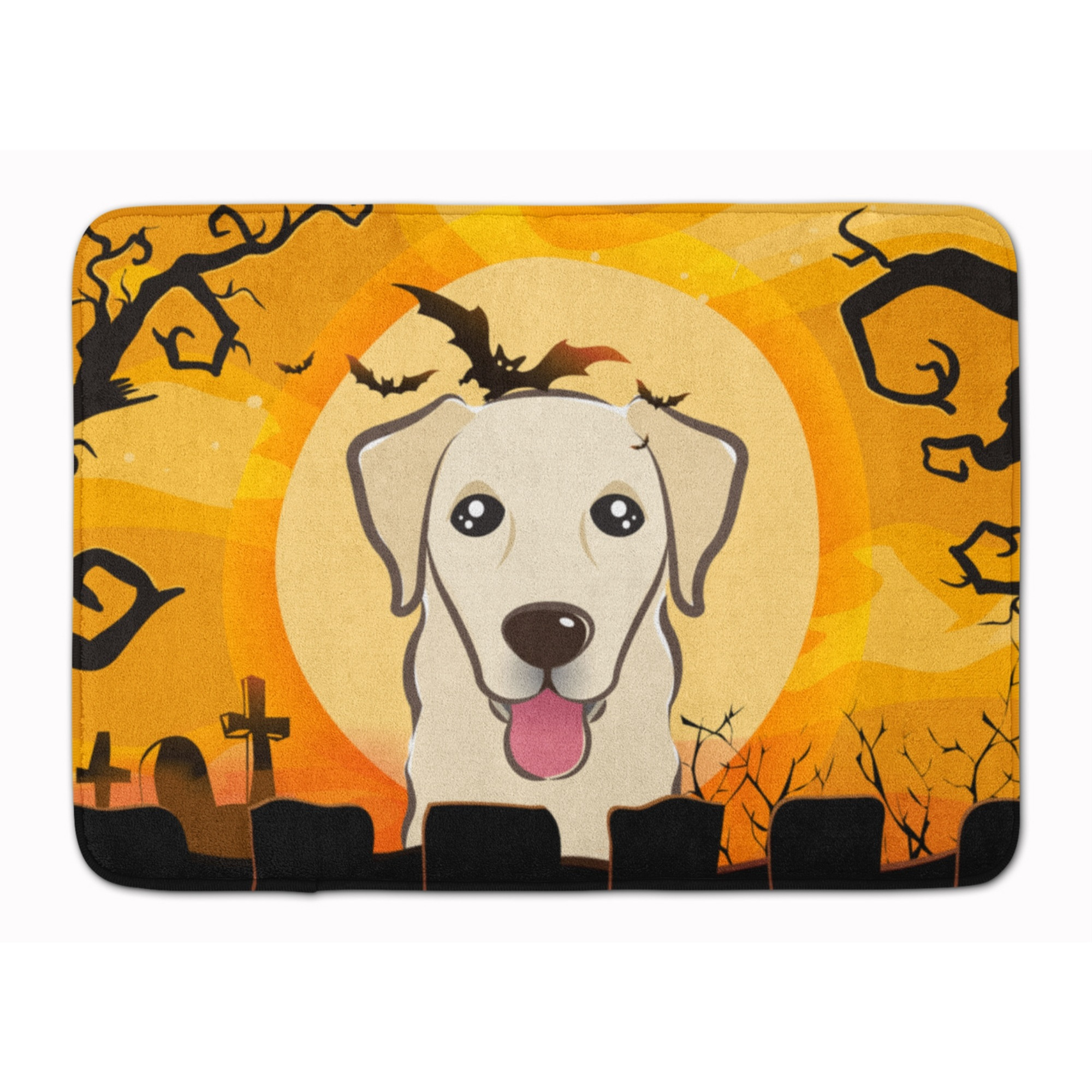 &quotCaroline's Treasures Halloween Golden Retriever Floor Mat, 19"" x 27"", Multicolor"
