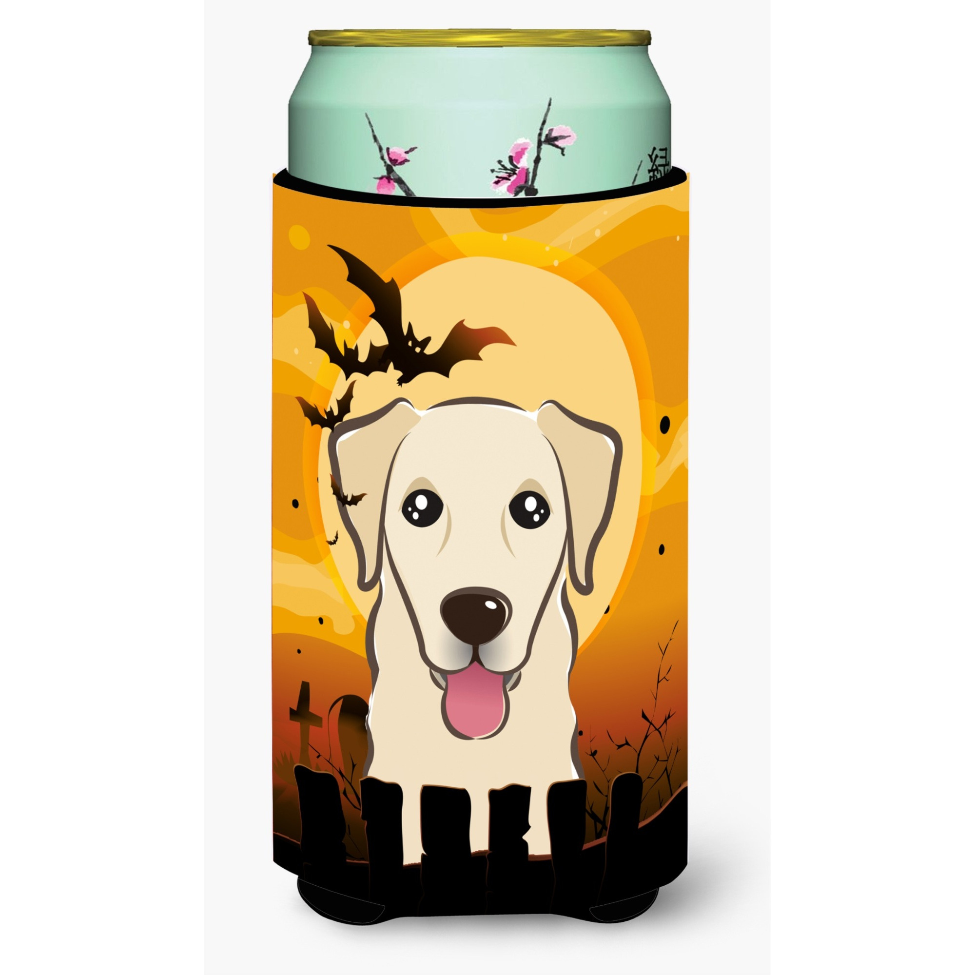 &quotCaroline's Treasures BB1810TBC Halloween Golden Retriever Tall Boy Koozie Hugger, Multicolor"