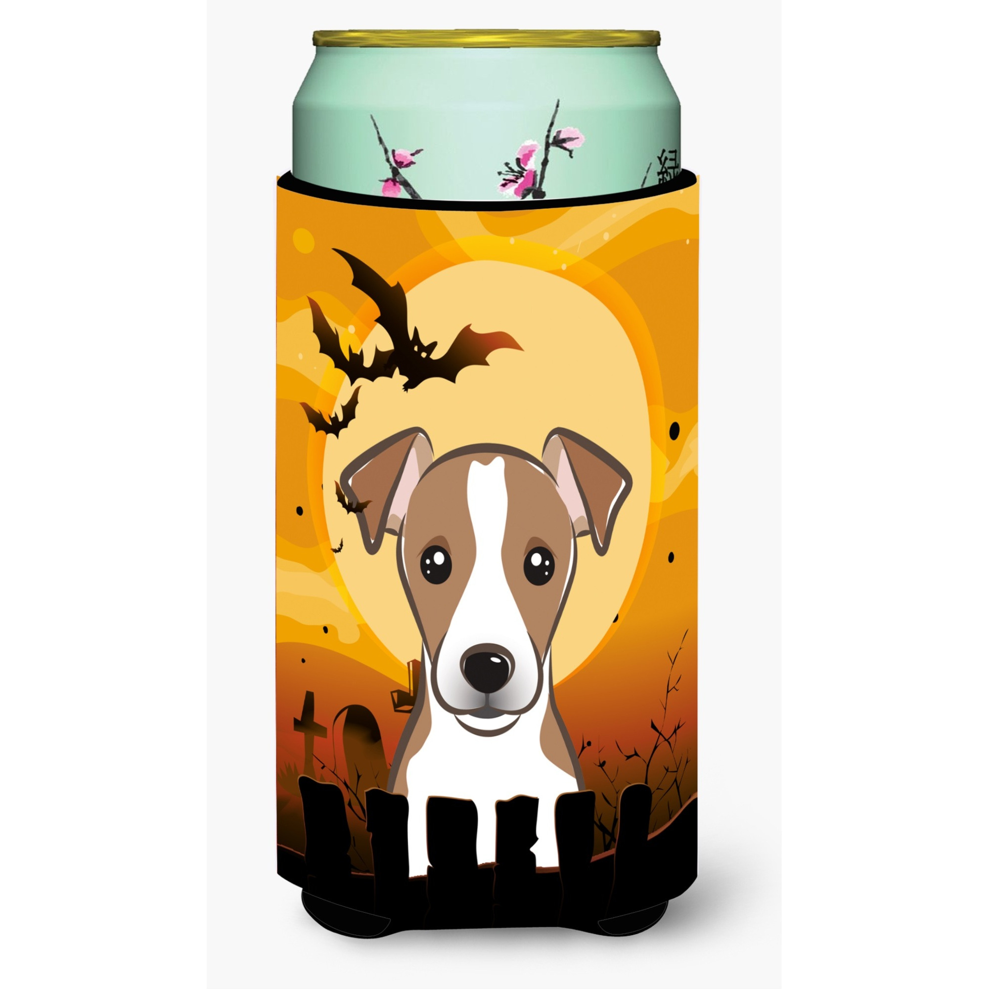 &quotCaroline's Treasures BB1818TBC Halloween Jack Russell Terrier Tall Boy Koozie Hugger, Multicolor"