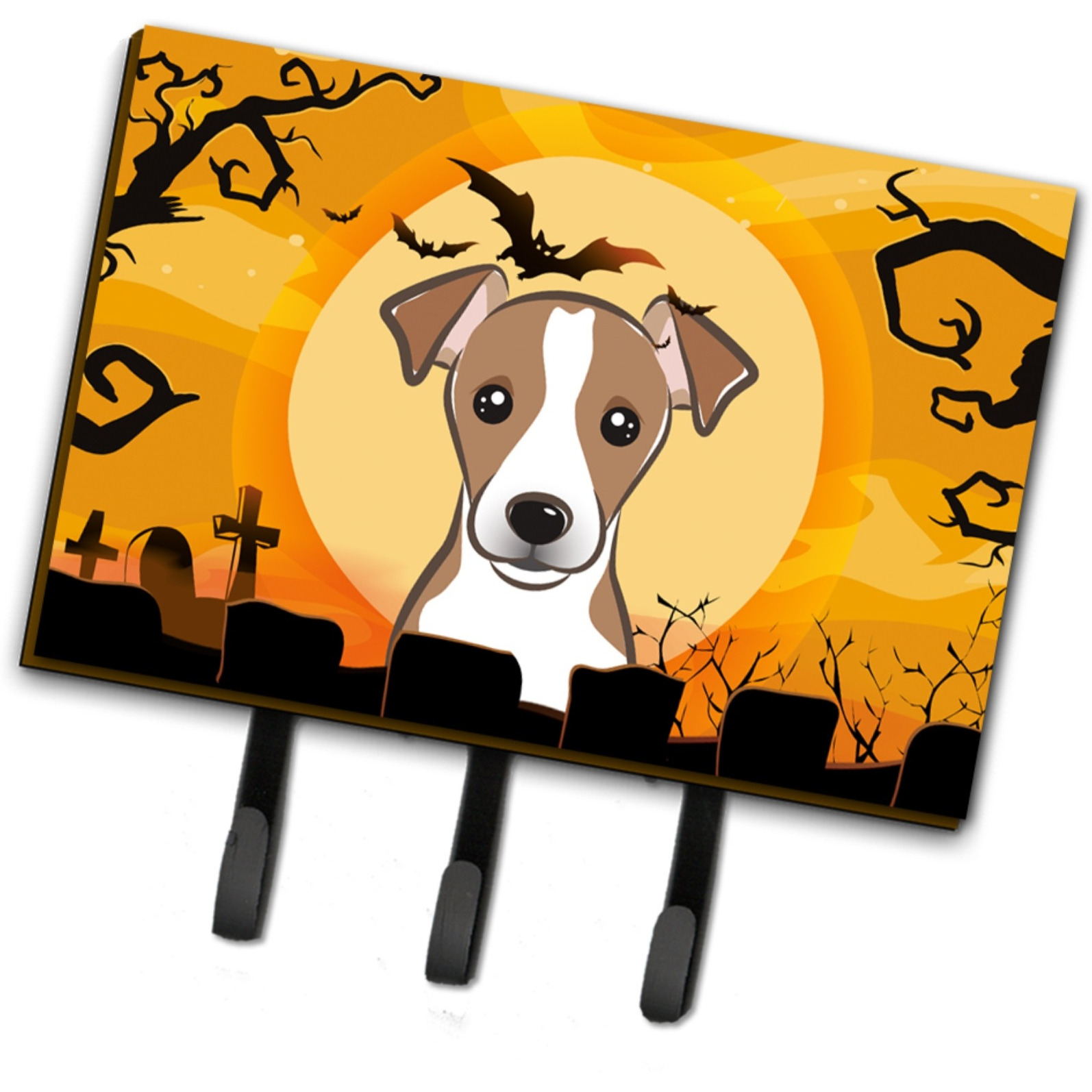 &quotCaroline's Treasures BB1818TH68 Halloween Jack Russell Terrier Leash or Key Holder, Large, Multicolor"
