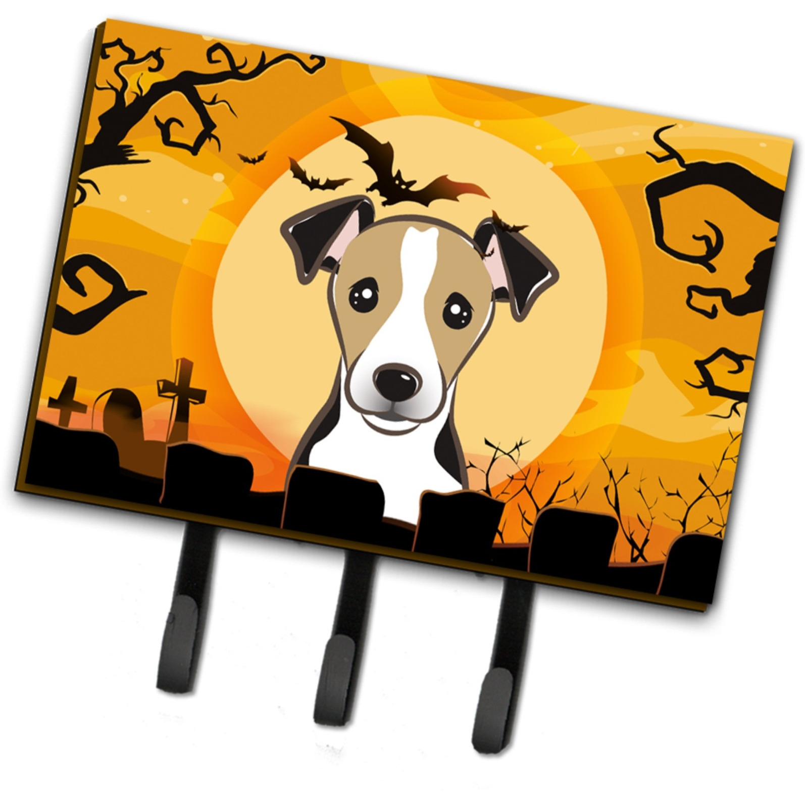 &quotCaroline's Treasures BB1819TH68 Halloween Jack Russell Terrier Leash or Key Holder, Large, Multicolor"
