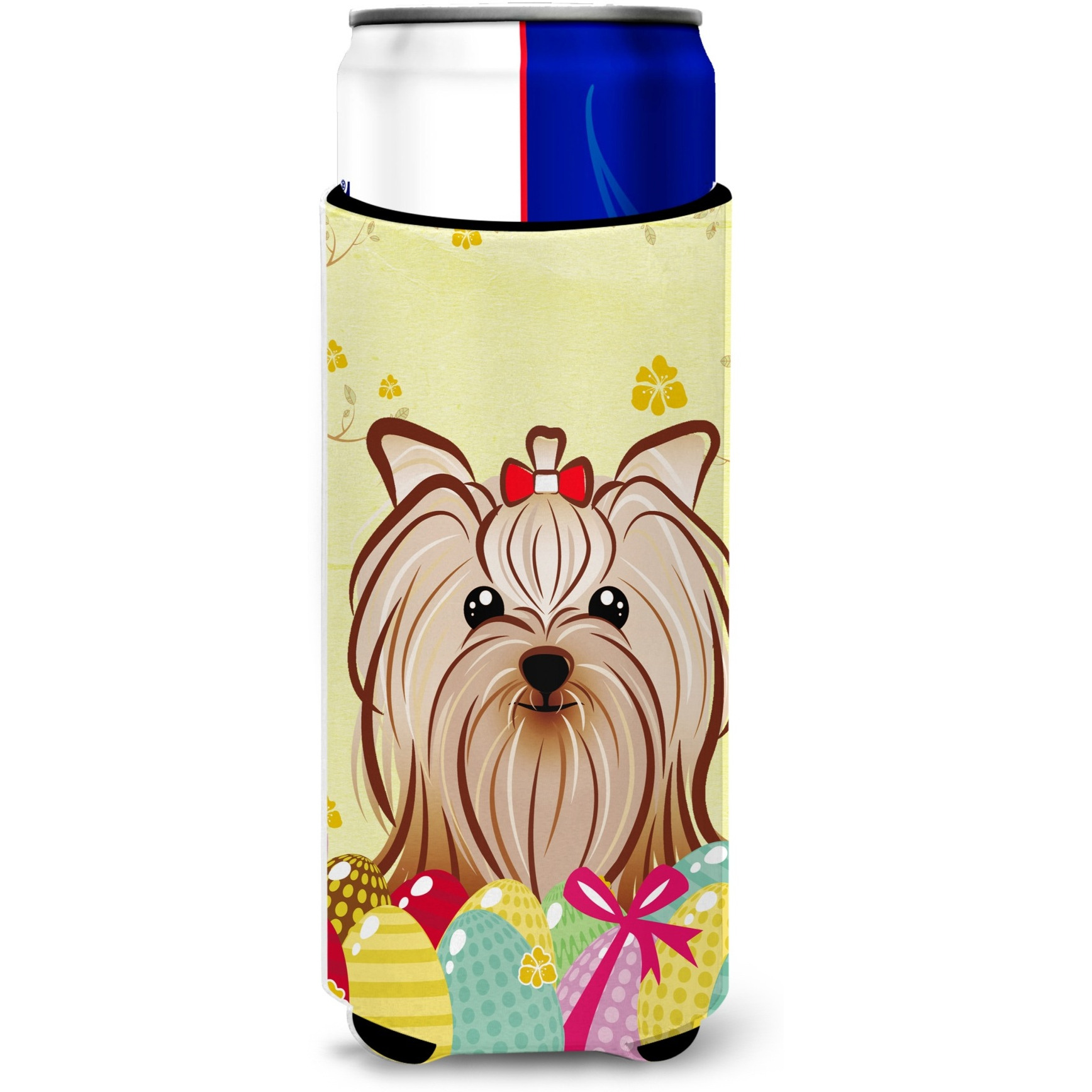 &quotCaroline's Treasures BB1886MUK "&quotYorkie Yorkshire Terrier Easter Egg Hunt Michelob Ultra Koozies for Slim Cans, Multicolor"