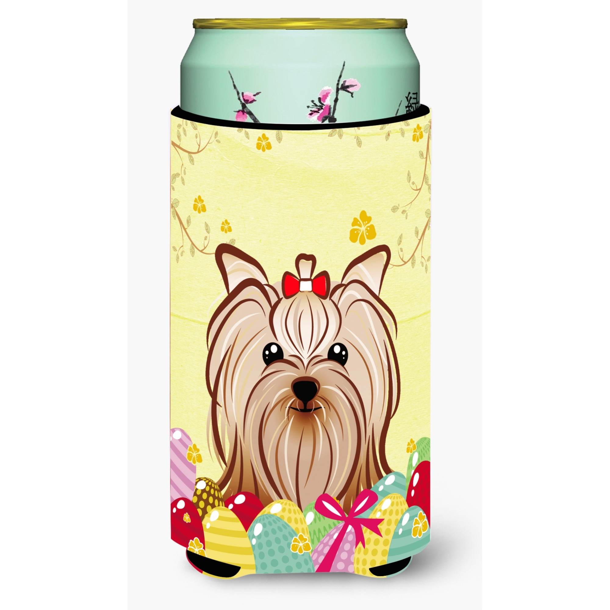 &quotCaroline's Treasures BB1886TBC "&quotYorkie Yorkshire Terrier Easter Egg Hunt"" Tall Boy Hugger Koozie, Multicolor"