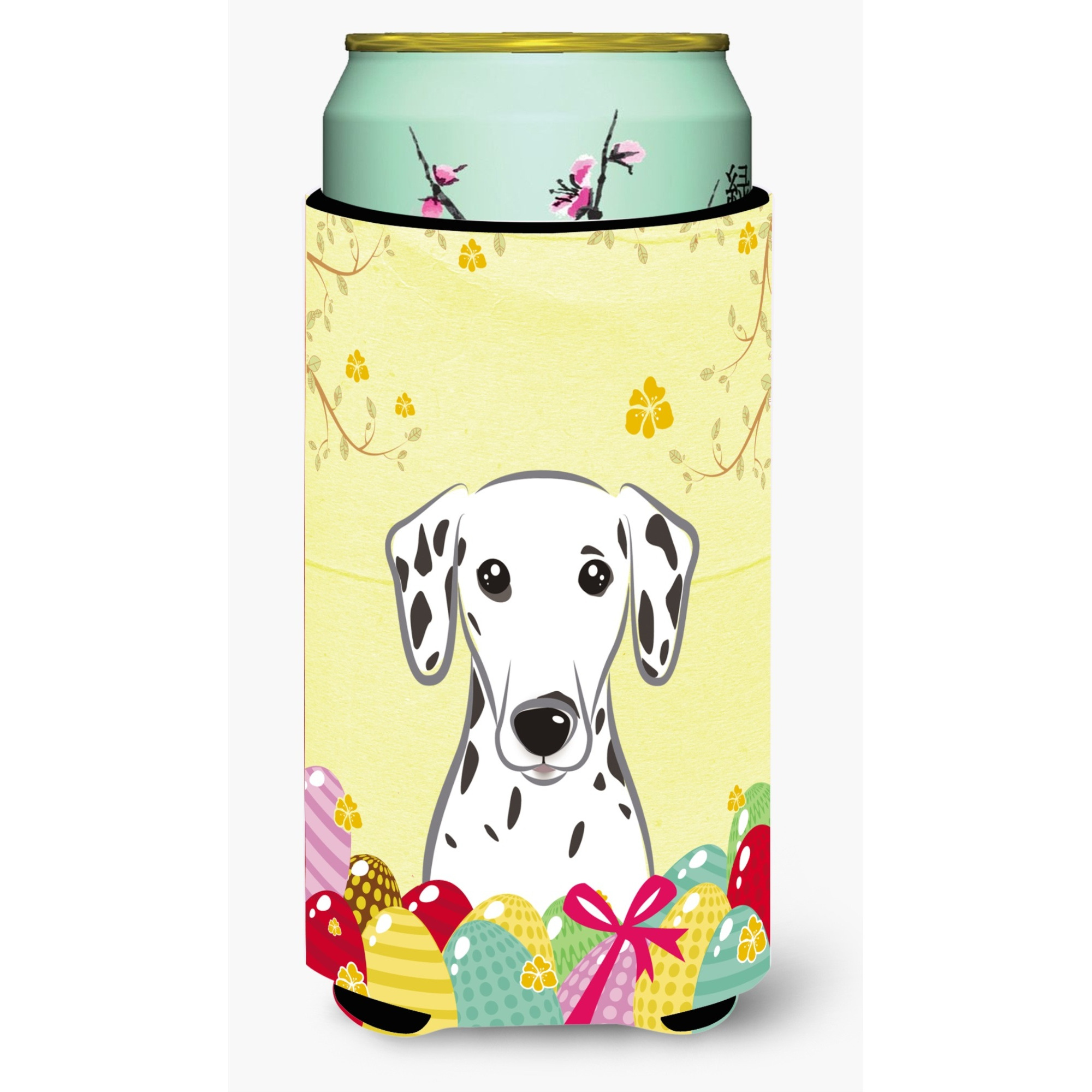 &quotCaroline's Treasures BB1892TBC "&quotDalmatian Easter Egg Hunt"" Tall Boy Hugger Koozie, Multicolor"