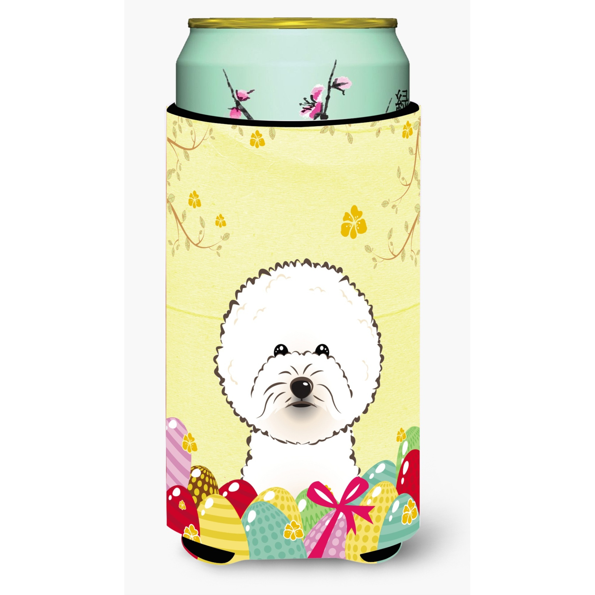&quotCaroline's Treasures BB1899TBC "&quotBichon Frise Easter Egg Hunt"" Tall Boy Hugger Koozie, Multicolor"