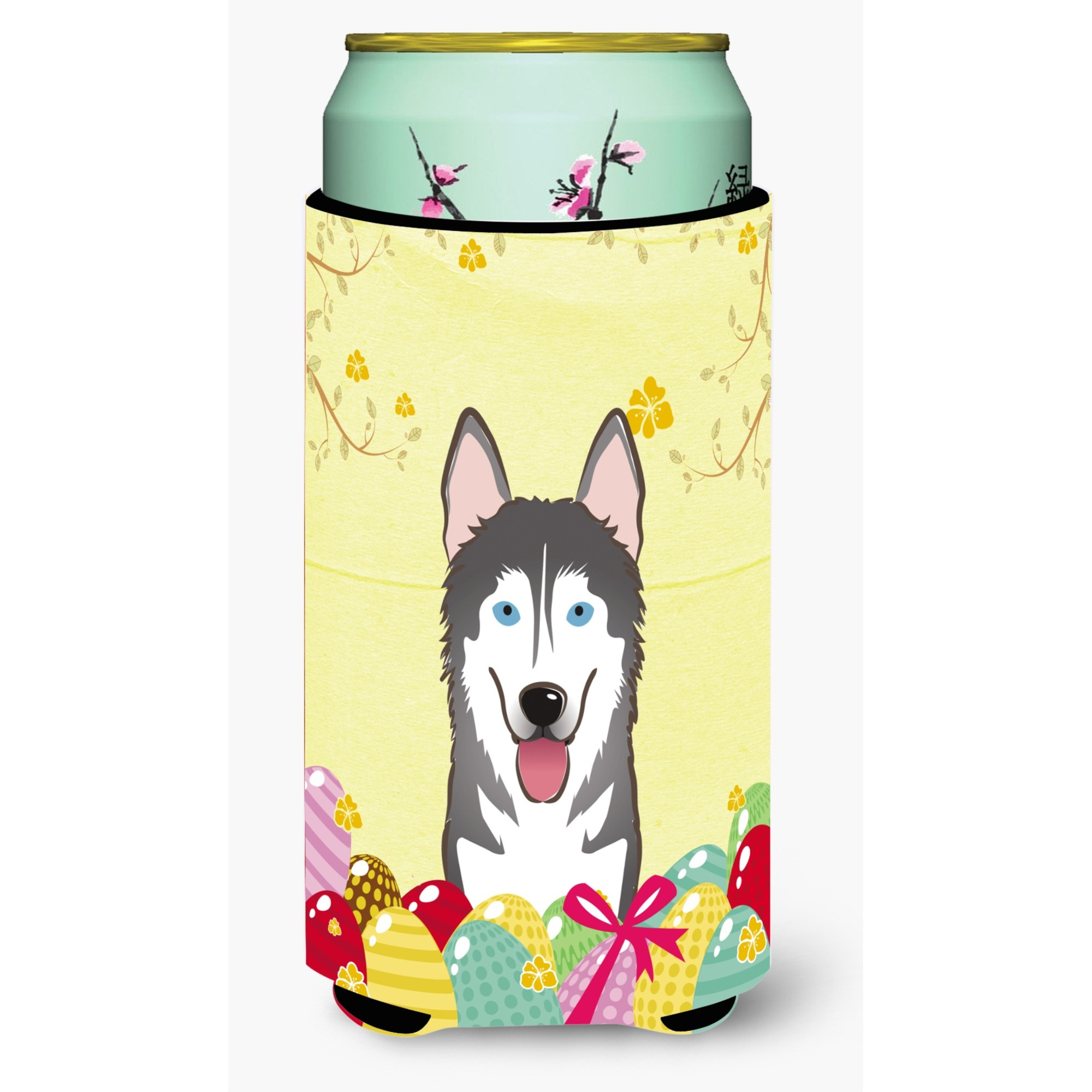 &quotCaroline's Treasures BB1900TBC "&quotAlaskan Malamute Easter Egg Hunt"" Tall Boy Hugger Koozie, Multicolor"