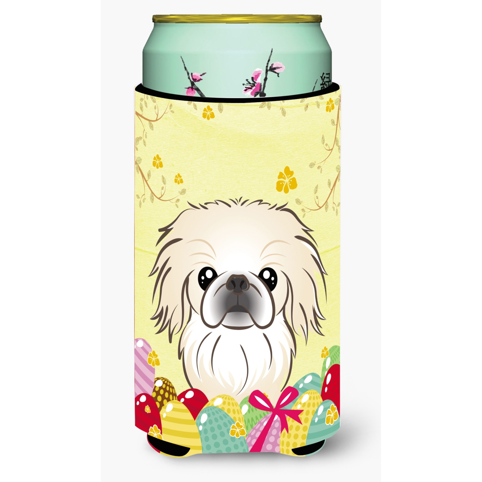 &quotCaroline's Treasures BB1903TBC "&quotPekingese Easter Egg Hunt"" Tall Boy Hugger Koozie, Multicolor"