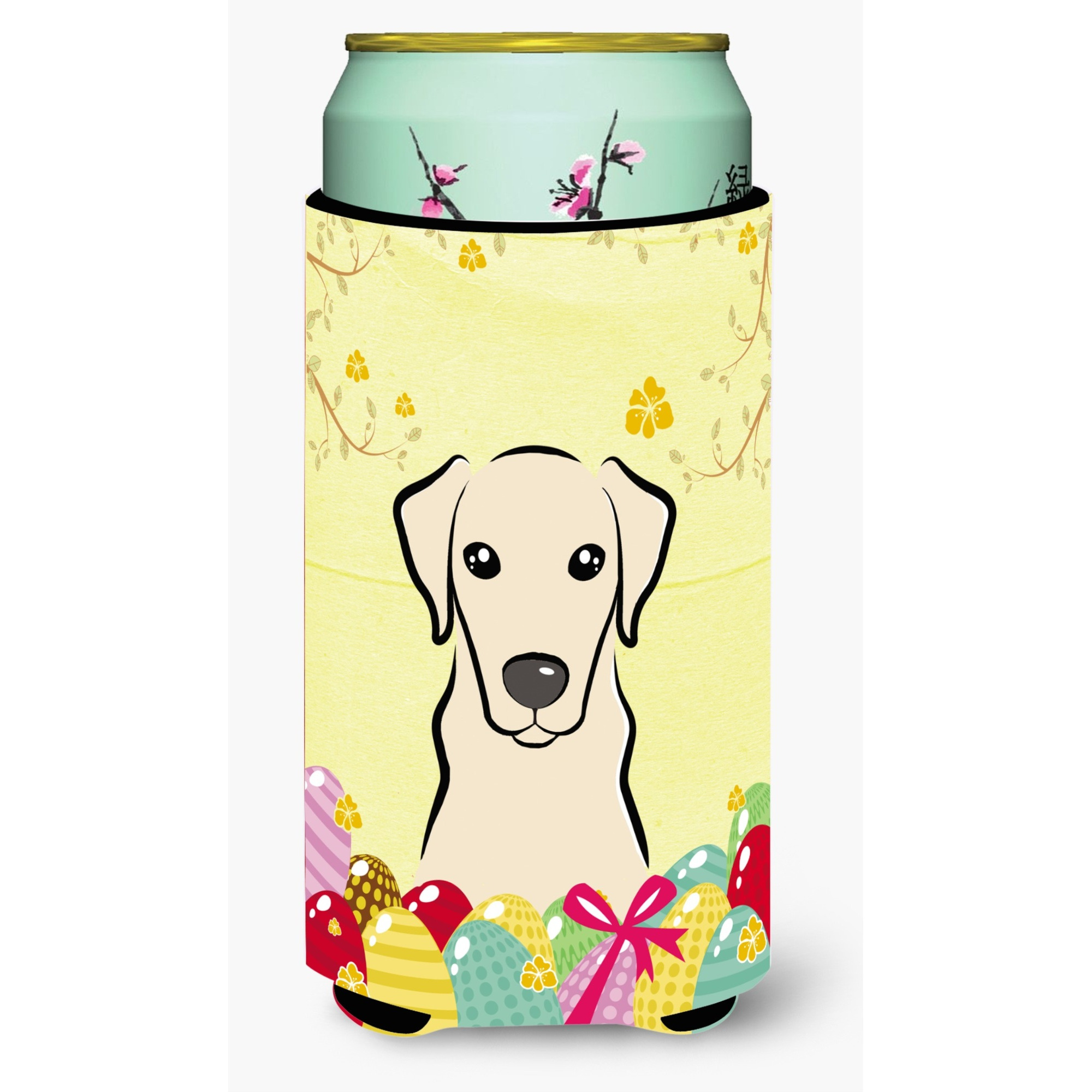 &quotCaroline's Treasures BB1904TBC "&quotYellow Labrador Easter Egg Hunt"" Tall Boy Hugger Koozie, Multicolor"