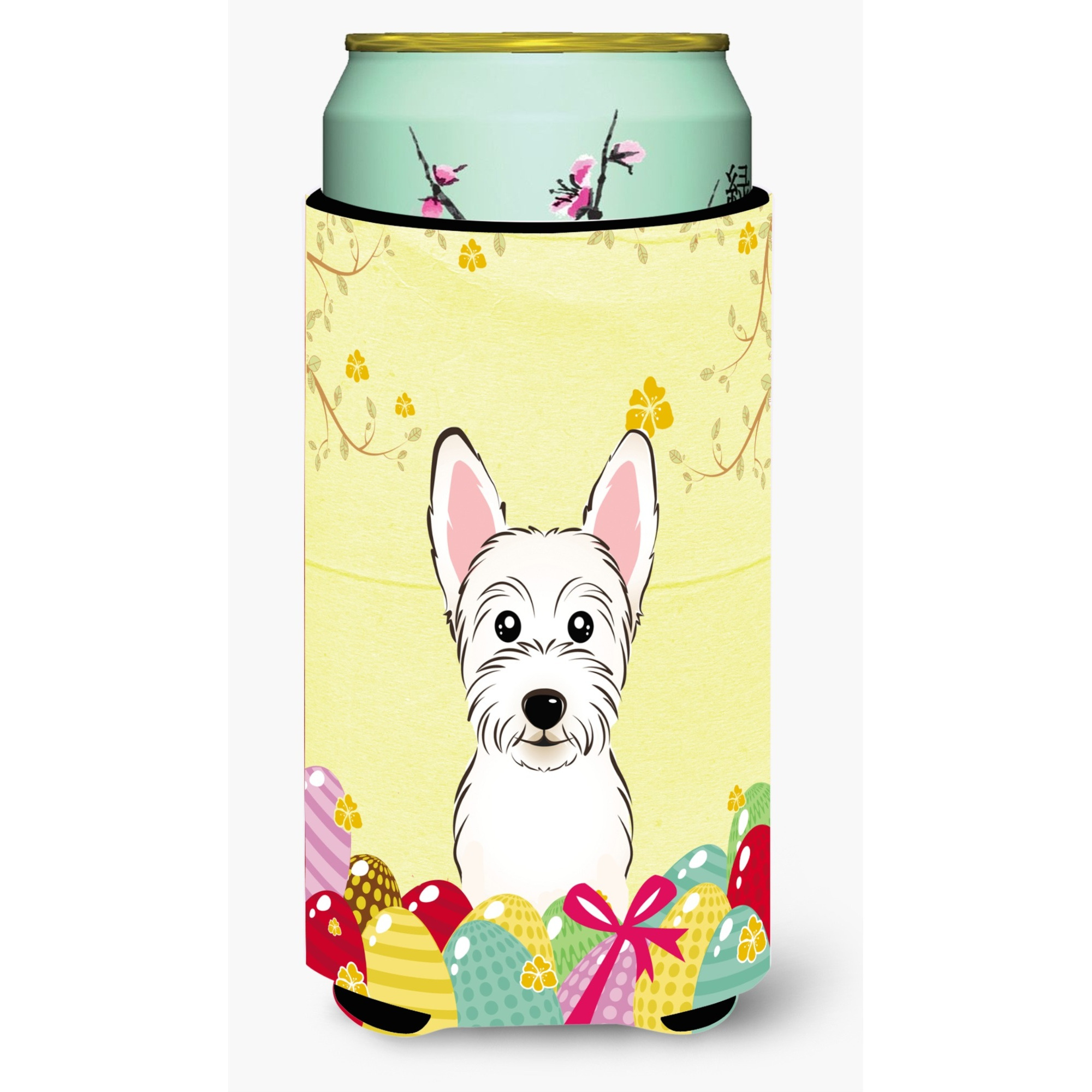 &quotCaroline's Treasures BB1908TBC "&quotWestie Easter Egg Hunt"" Tall Boy Hugger Koozie, Multicolor"