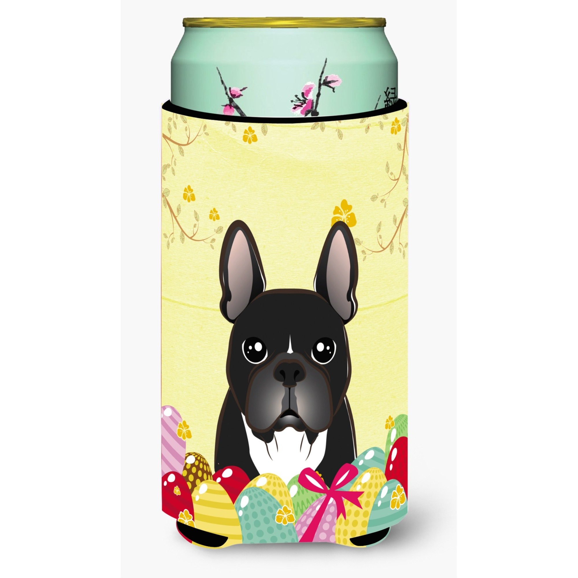 &quotCaroline's Treasures BB1909TBC "&quotFrench Bulldog Easter Egg Hunt"" Tall Boy Hugger Koozie, Multicolor"