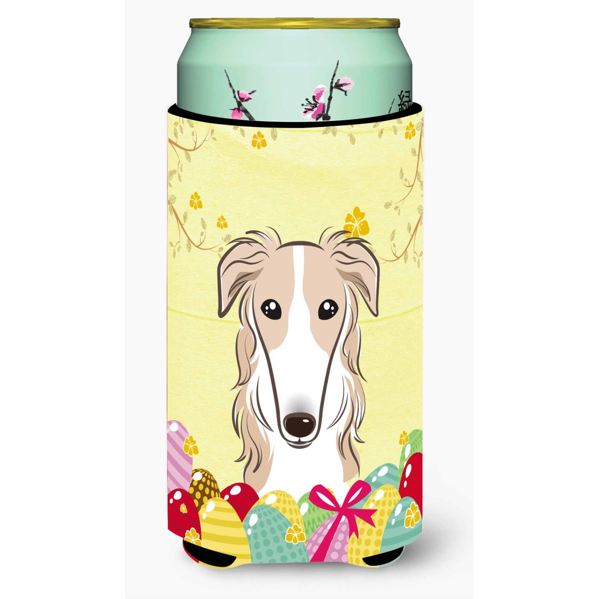 &quotCaroline's Treasures BB1910TBC "&quotBorzoi Easter Egg Hunt"" Tall Boy Hugger Koozie, Multicolor"