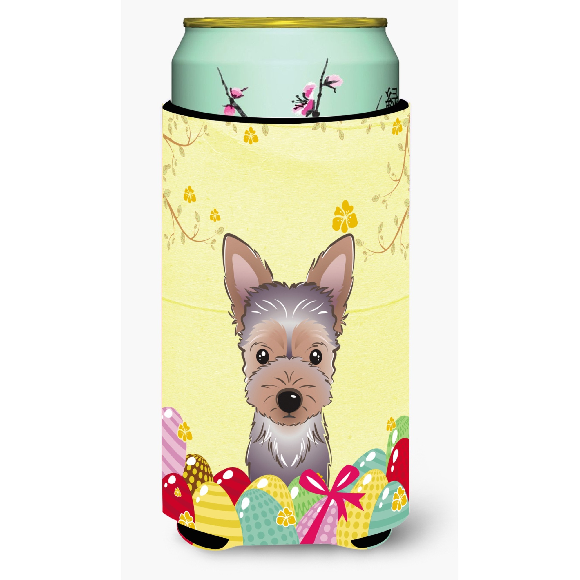 &quotCaroline's Treasures BB1914TBC "&quotYorkie Puppy Easter Egg Hunt"" Tall Boy Hugger Koozie, Multicolor"