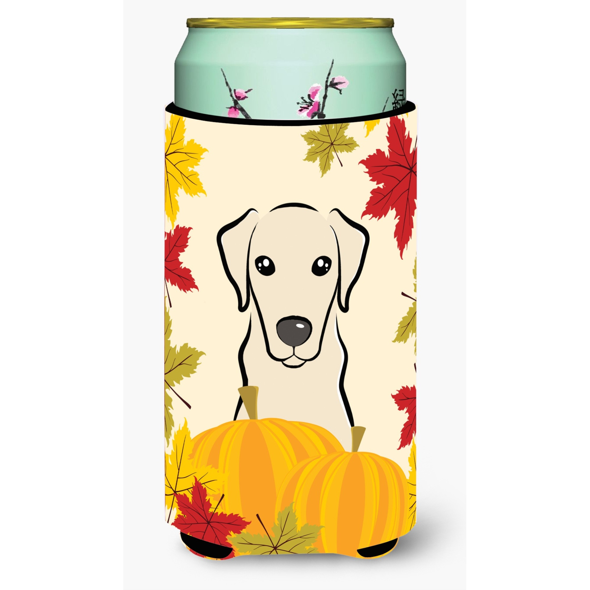 &quotCaroline's Treasures BB2028TBC "&quotYellow Labrador Thanksgiving"" Tall Boy Hugger Koozie, Multicolor"