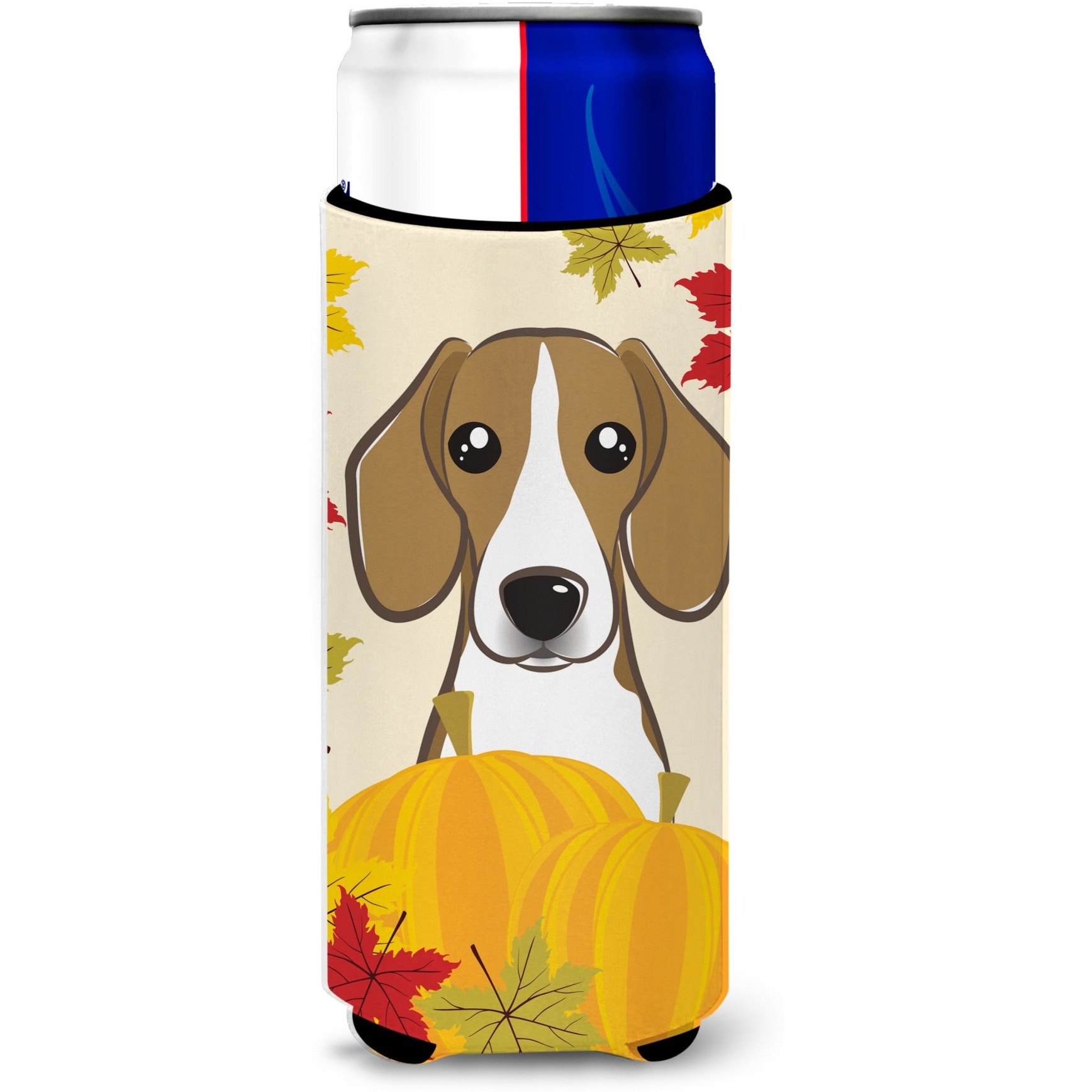 &quotCaroline's Treasures BB2045MUK "&quotBeagle Thanksgiving Michelob Ultra Koozies for Slim Cans, Multicolor"