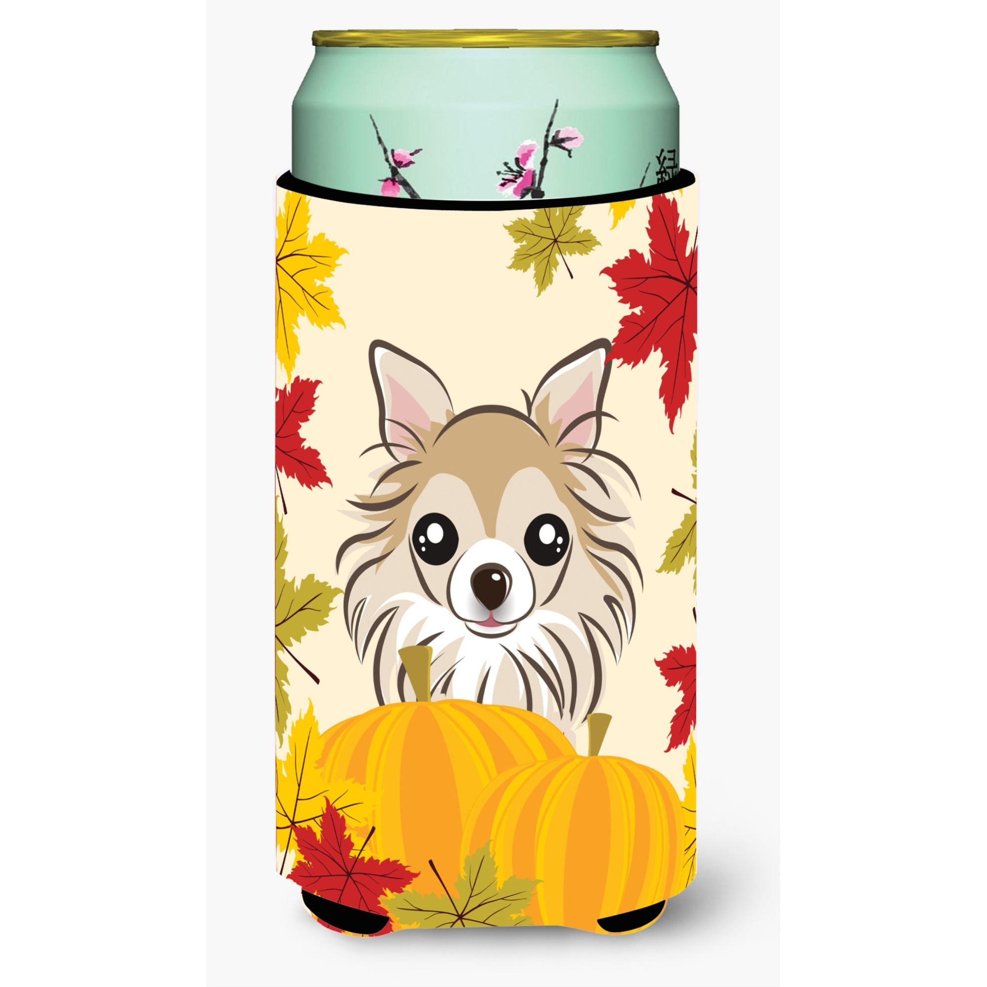 &quotCaroline's Treasures BB2057TBC "&quotChihuahua Thanksgiving"" Tall Boy Hugger Koozie, Multicolor"