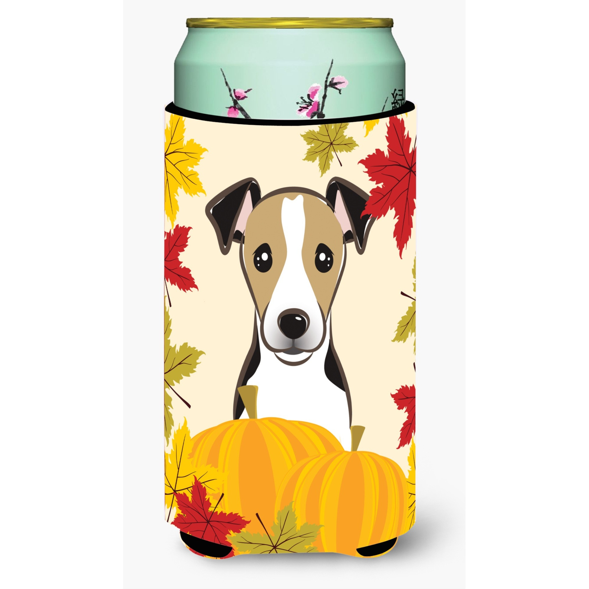 &quotCaroline's Treasures BB2067TBC "&quotJack Russell Terrier Thanksgiving"" Tall Boy Hugger Koozie, Multicolor"