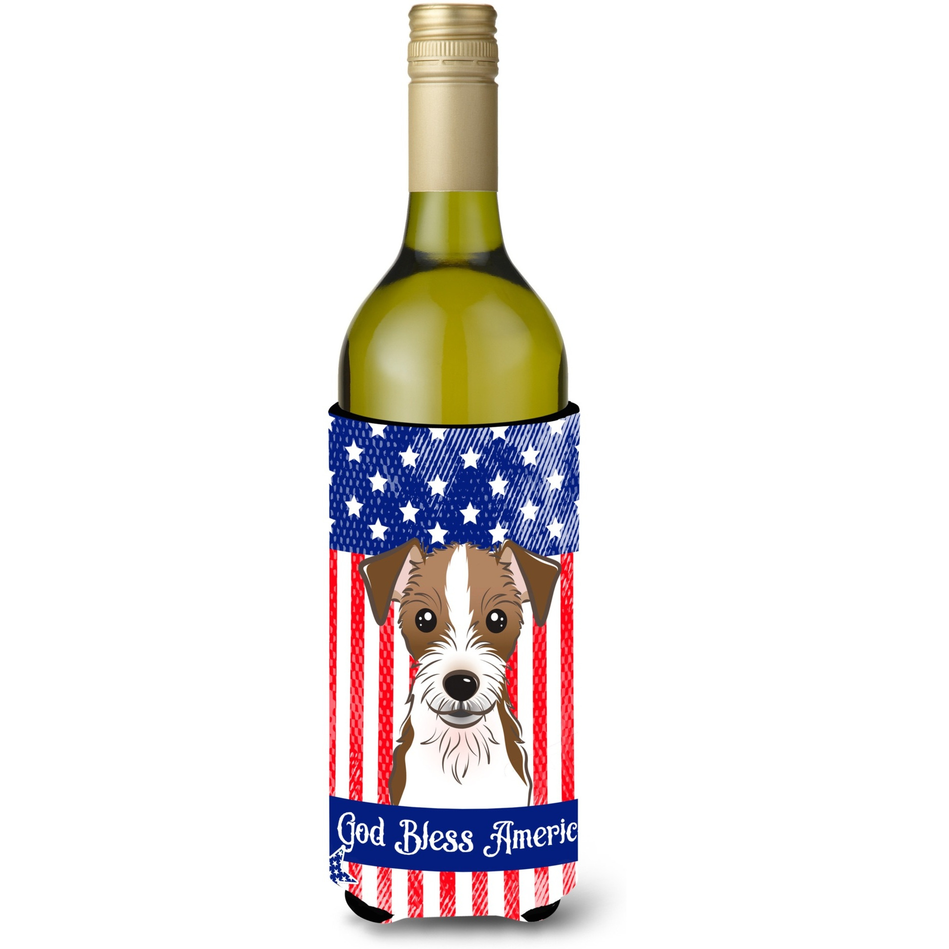 &quotCaroline's Treasures BB2132LITERK "&quotJack Russell Terrier"" Wine Bottle Hugger Koozie, 750ml, Multicolor"