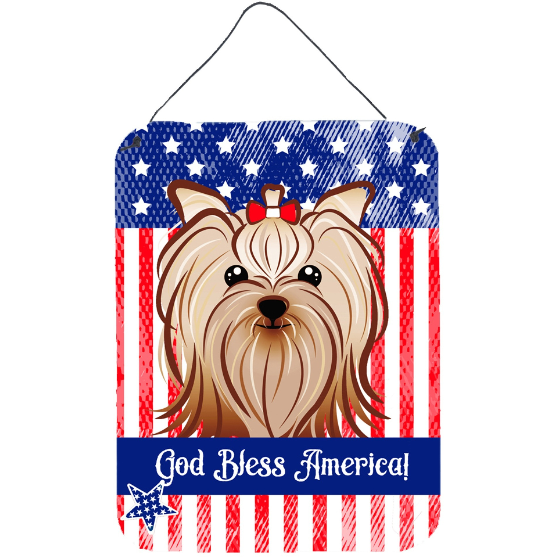 &quotCaroline's Treasures Yorkie Yorkshire Terrier Wall or Door Hanging Prints BB2134DS1216, 16HX12W, Multicolor"