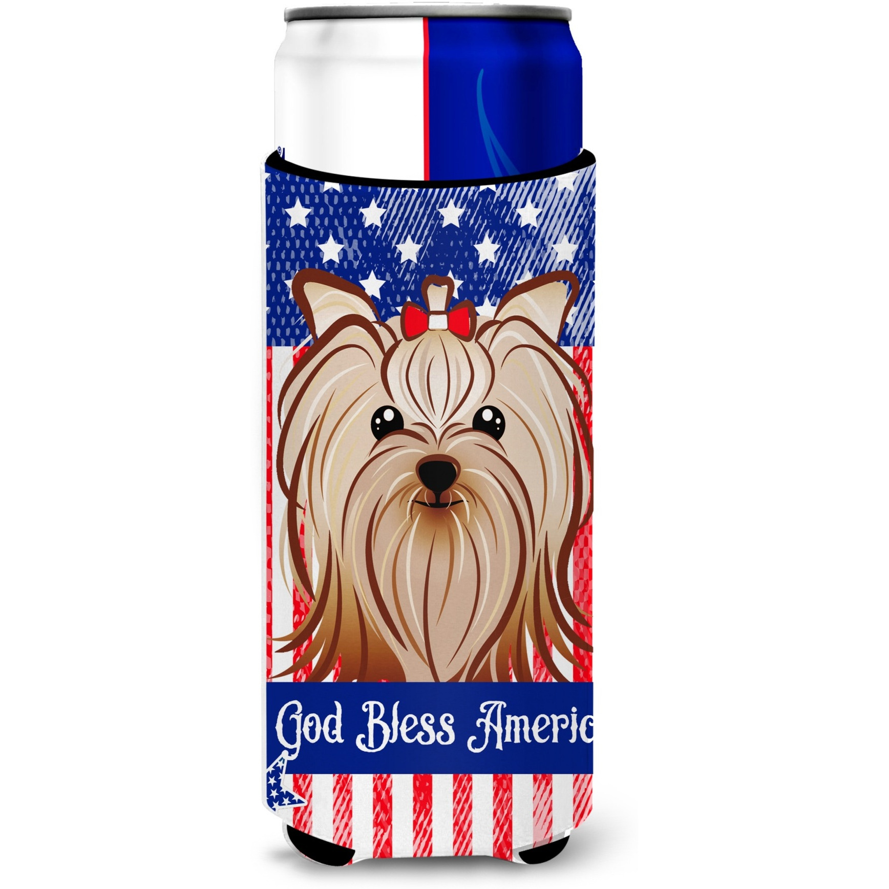 &quotCaroline's Treasures BB2134MUK "&quotYorkie Yorkshire Terrier Michelob Ultra Koozies for Slim Cans, Multicolor"
