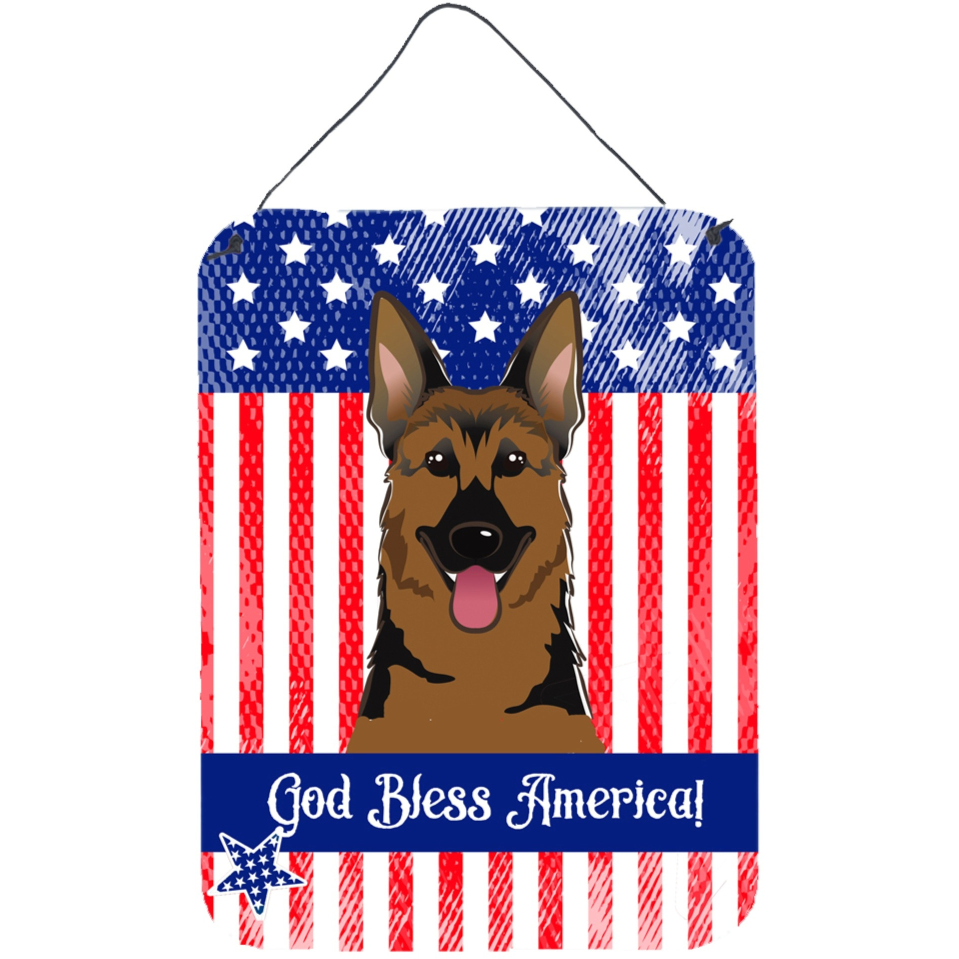 &quotCaroline's Treasures German Shepherd Wall or Door Hanging Prints BB2141DS1216, 16HX12W, Multicolor"