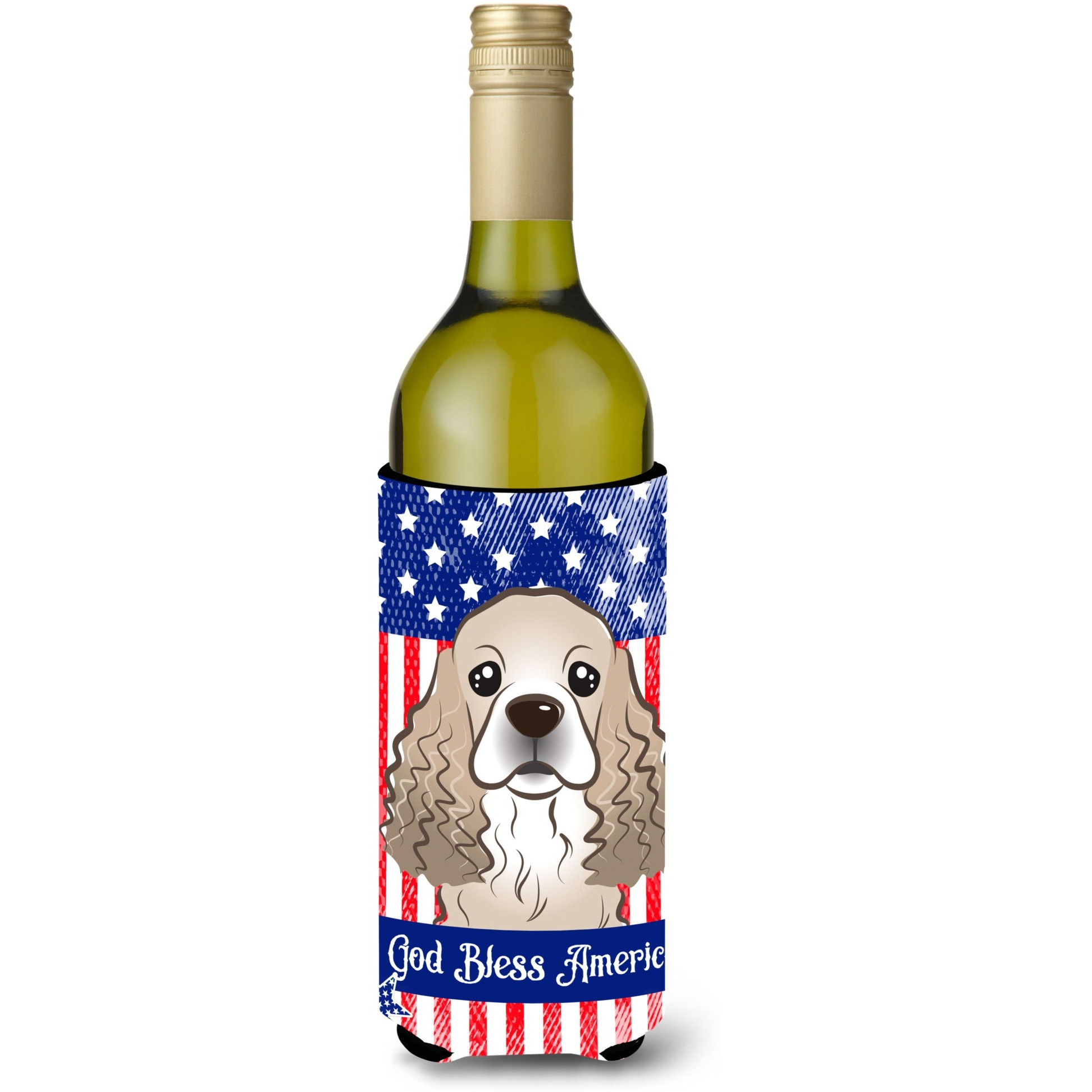 &quotCaroline's Treasures BB2146LITERK Cocker Spaniel Wine Bottle Hugger cold-beverage-koozies, 750ml, Multicolor"