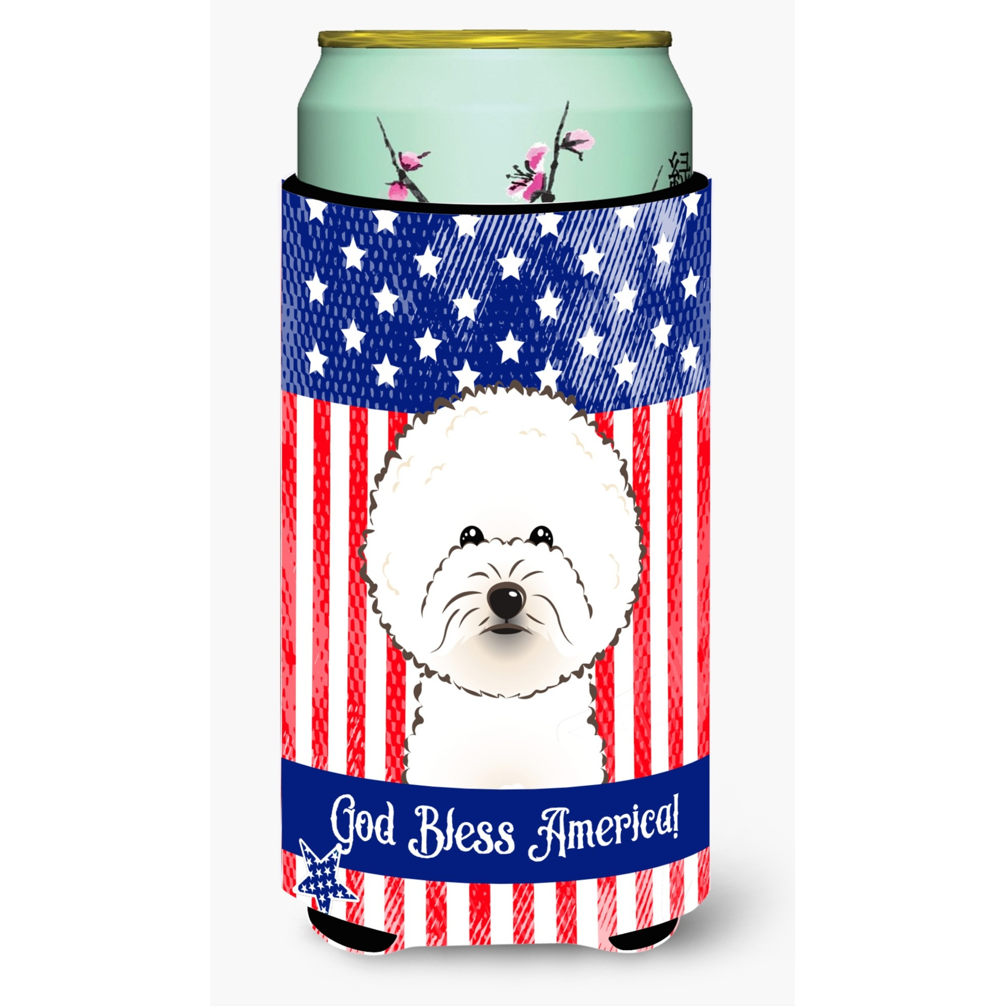 &quotCaroline's Treasures BB2147TBC "&quotBichon Frise"" Tall Boy Hugger Koozie, Multicolor"