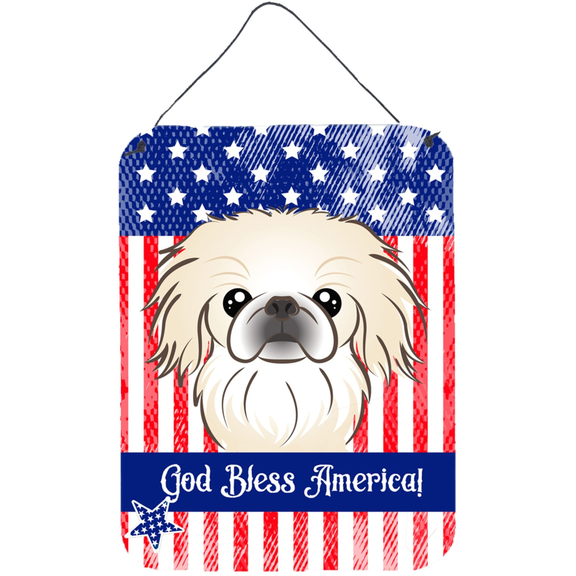 &quotCaroline's Treasures Pekingese Wall or Door Hanging Prints BB2151DS1216, 16HX12W, Multicolor"